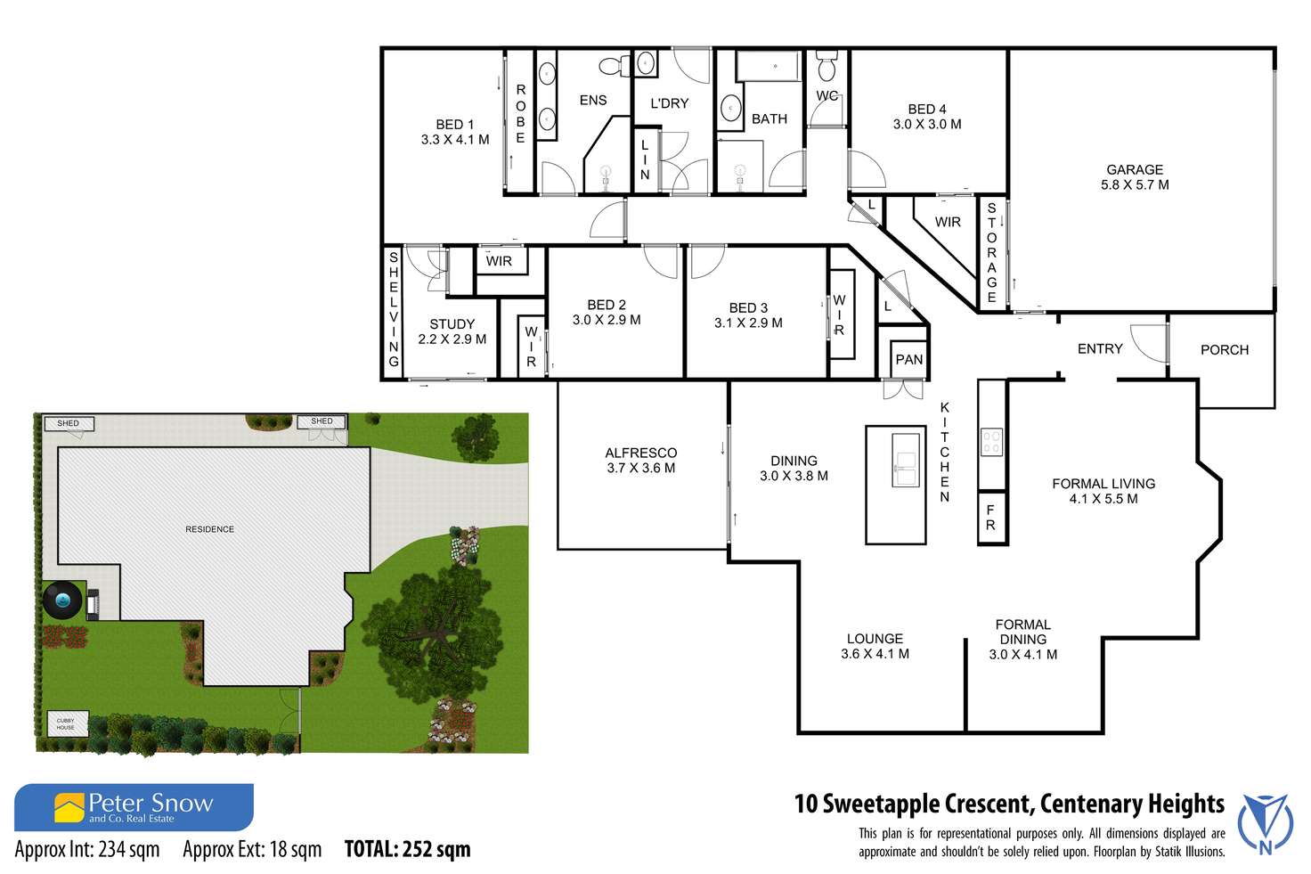 Floorplan of Homely house listing, 10 Sweetapple Crescent, Centenary Heights QLD 4350