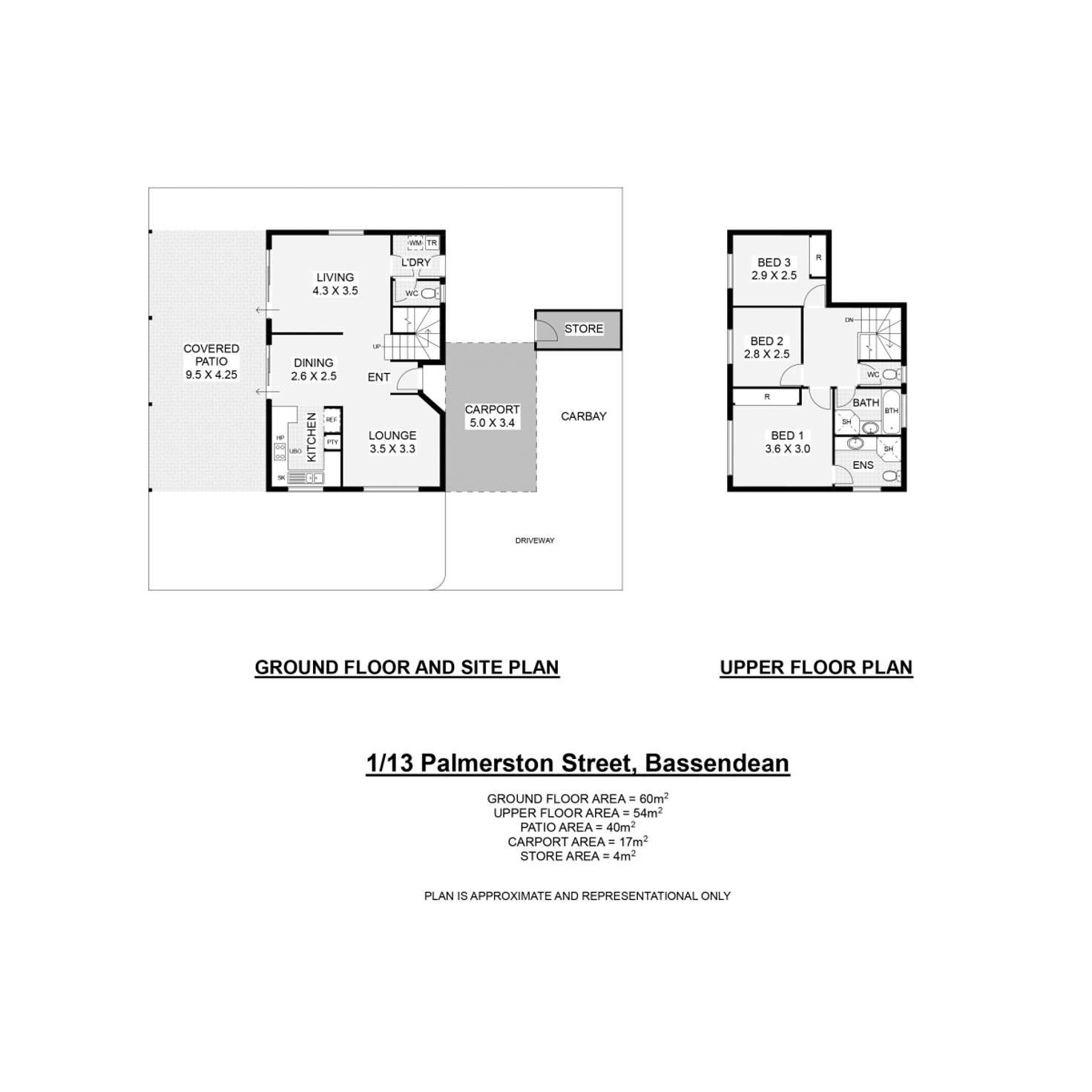 Floorplan of Homely house listing, 1/13 Palmerston Street, Bassendean WA 6054