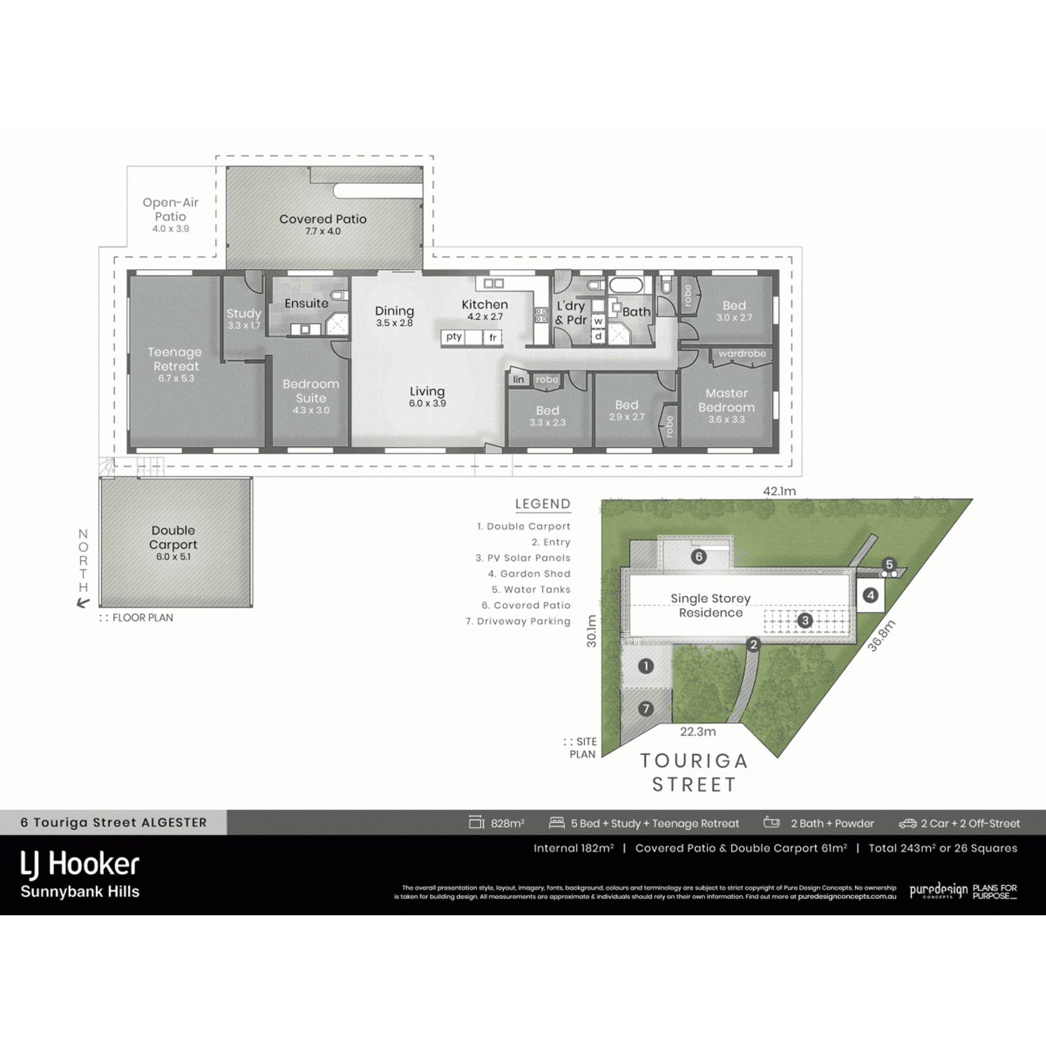 Floorplan of Homely house listing, 6 Touriga Street, Algester QLD 4115