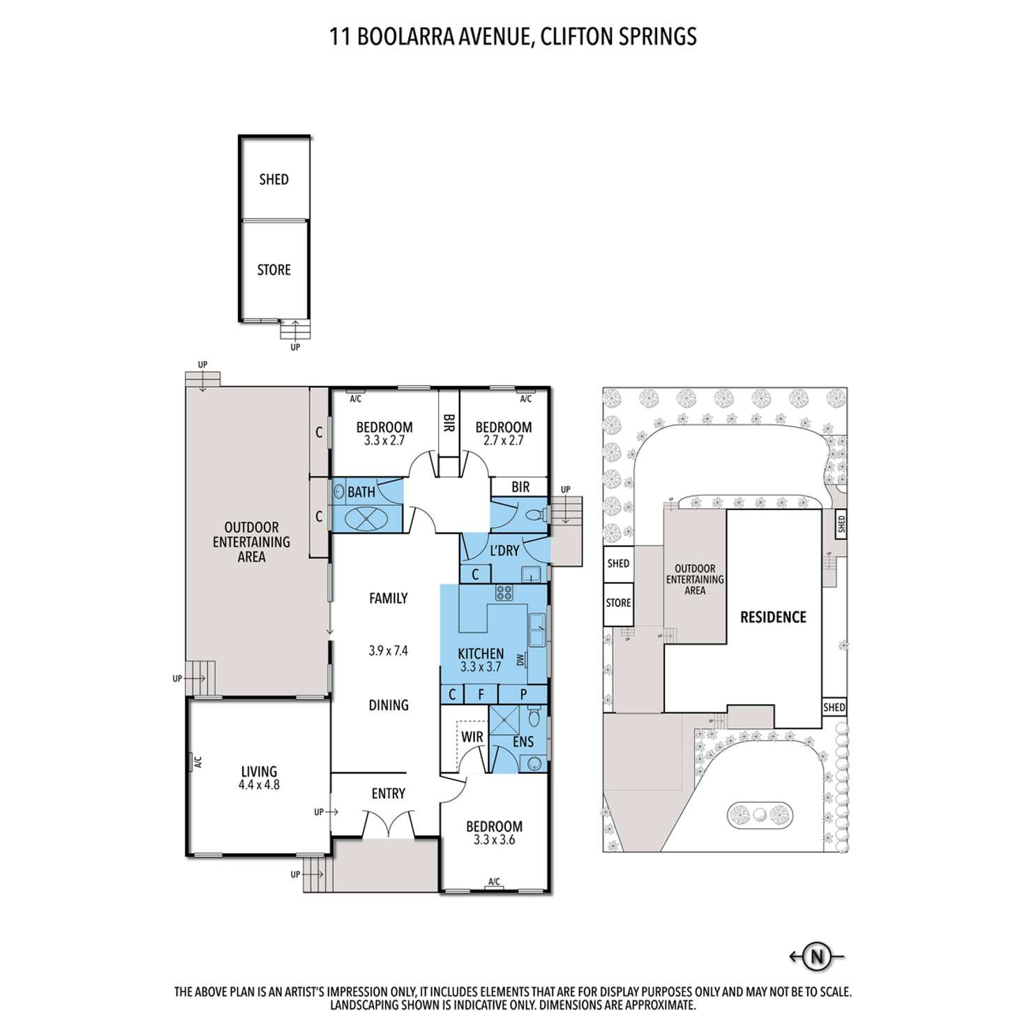 Floorplan of Homely house listing, 11 Boolarra Avenue, Clifton Springs VIC 3222