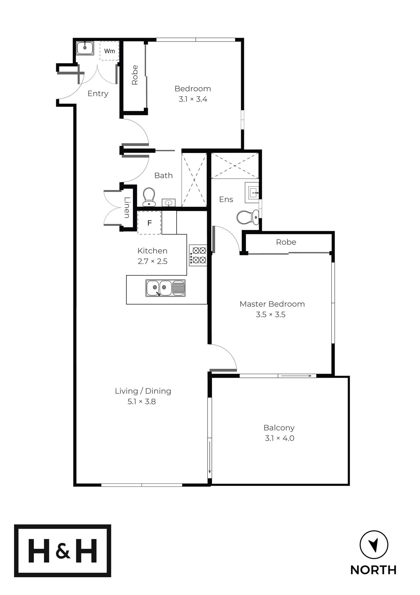 Floorplan of Homely apartment listing, 16/11 Stephens Street, Morningside QLD 4170