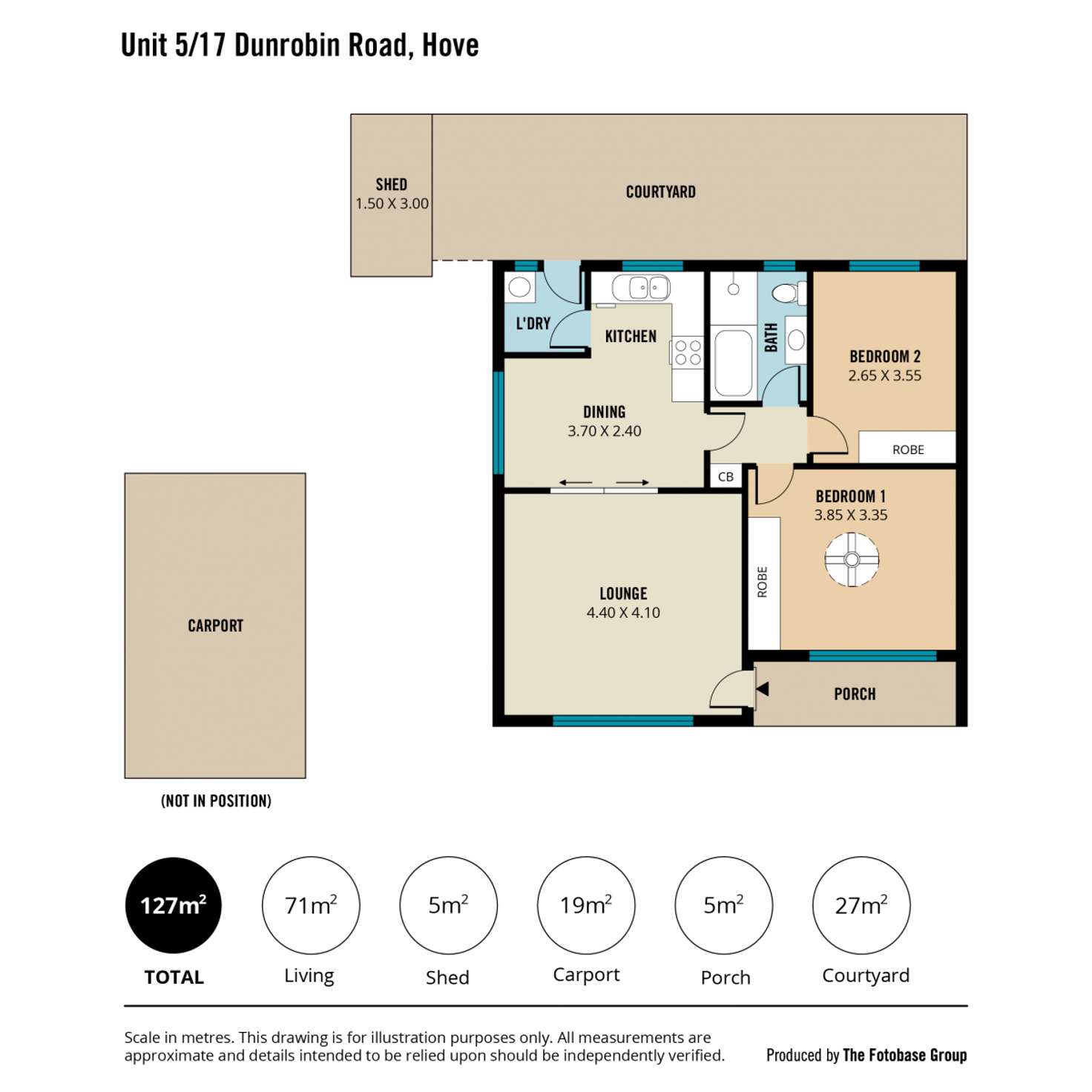 Floorplan of Homely house listing, 5/17 Dunrobin Road, Hove SA 5048