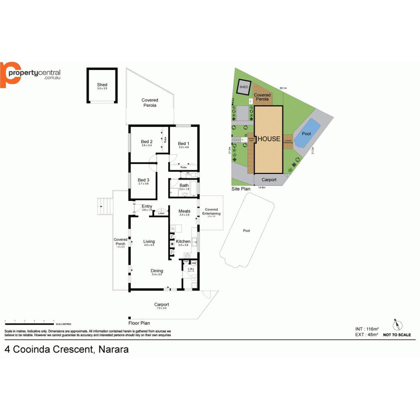 Floorplan of Homely house listing, 4 Cooinda Crescent, Narara NSW 2250