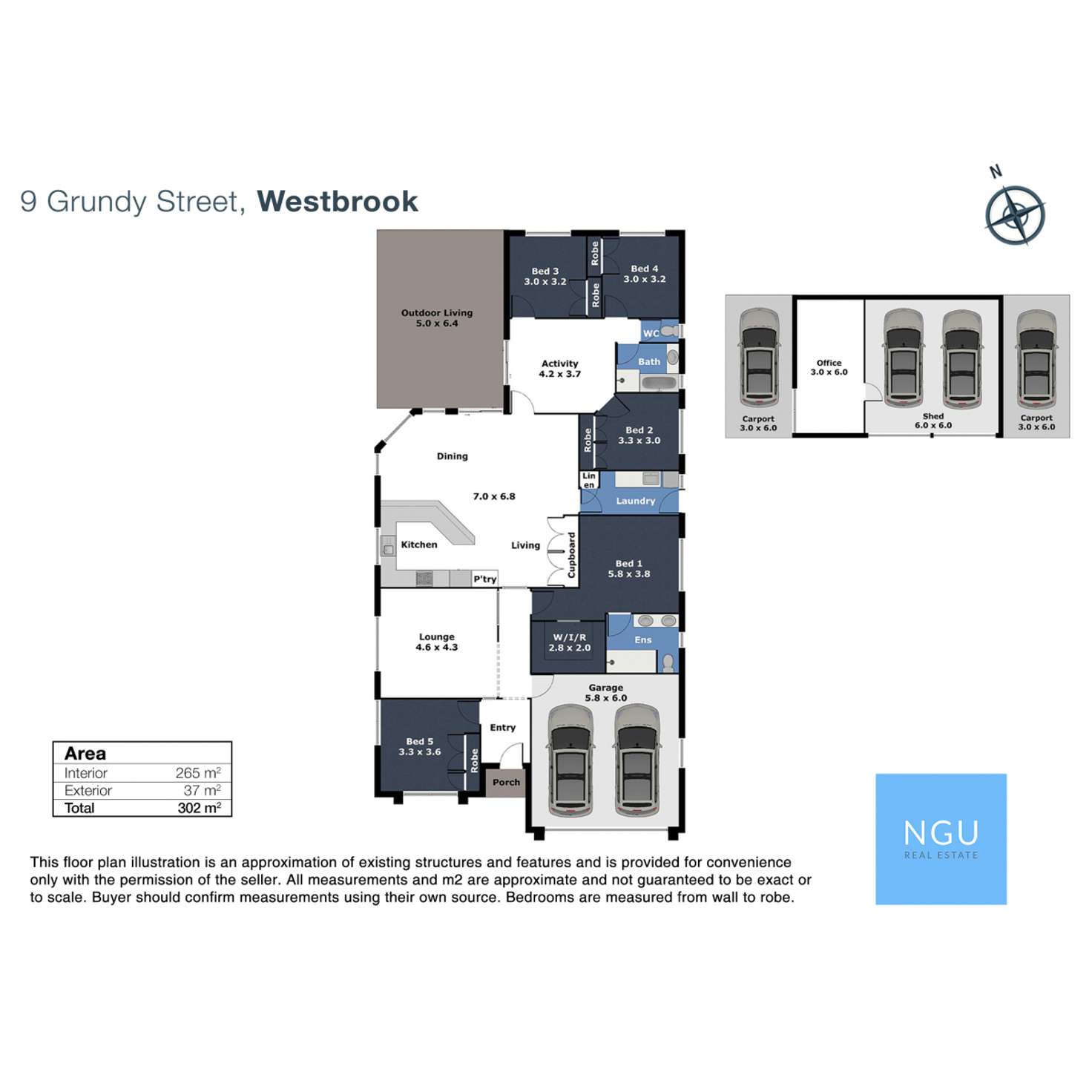 Floorplan of Homely house listing, 9 Grundy Street, Westbrook QLD 4350