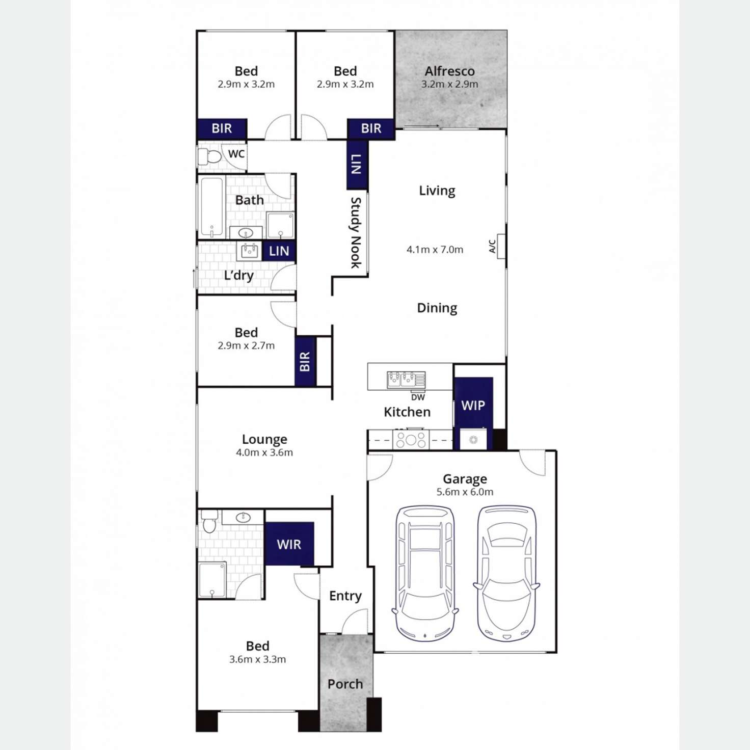 Floorplan of Homely house listing, 42 Canterbury Road West, Lara VIC 3212