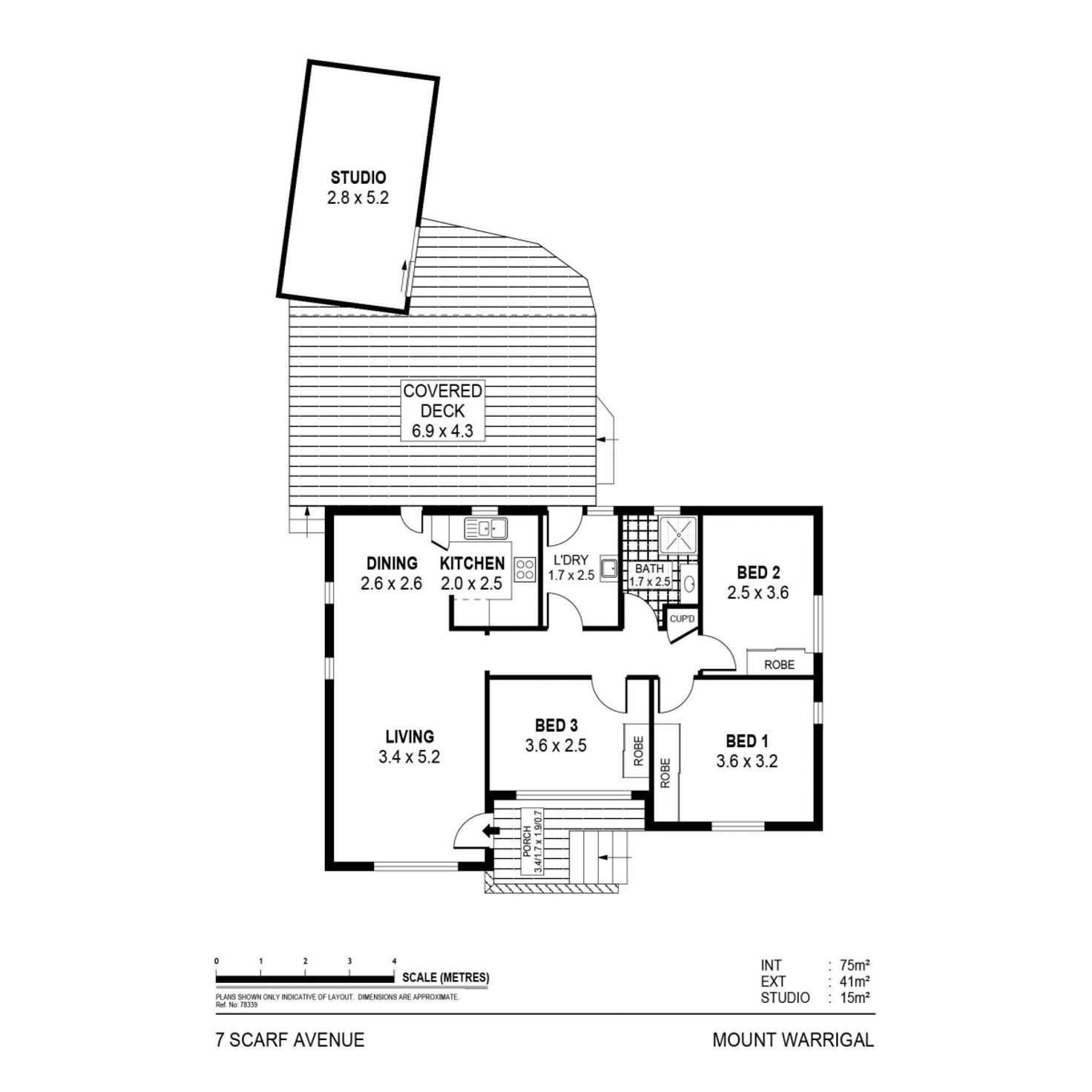 Floorplan of Homely house listing, 7 Scarf Avenue, Mount Warrigal NSW 2528