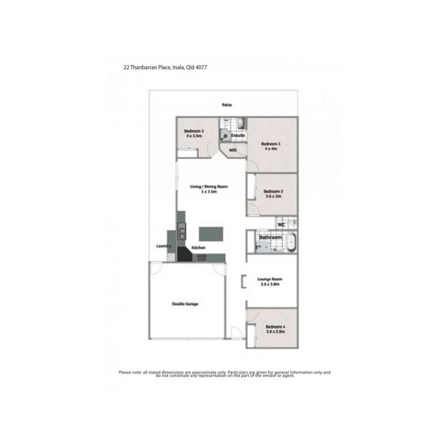 Floorplan of Homely house listing, 22 Thanbarran Place, Inala QLD 4077