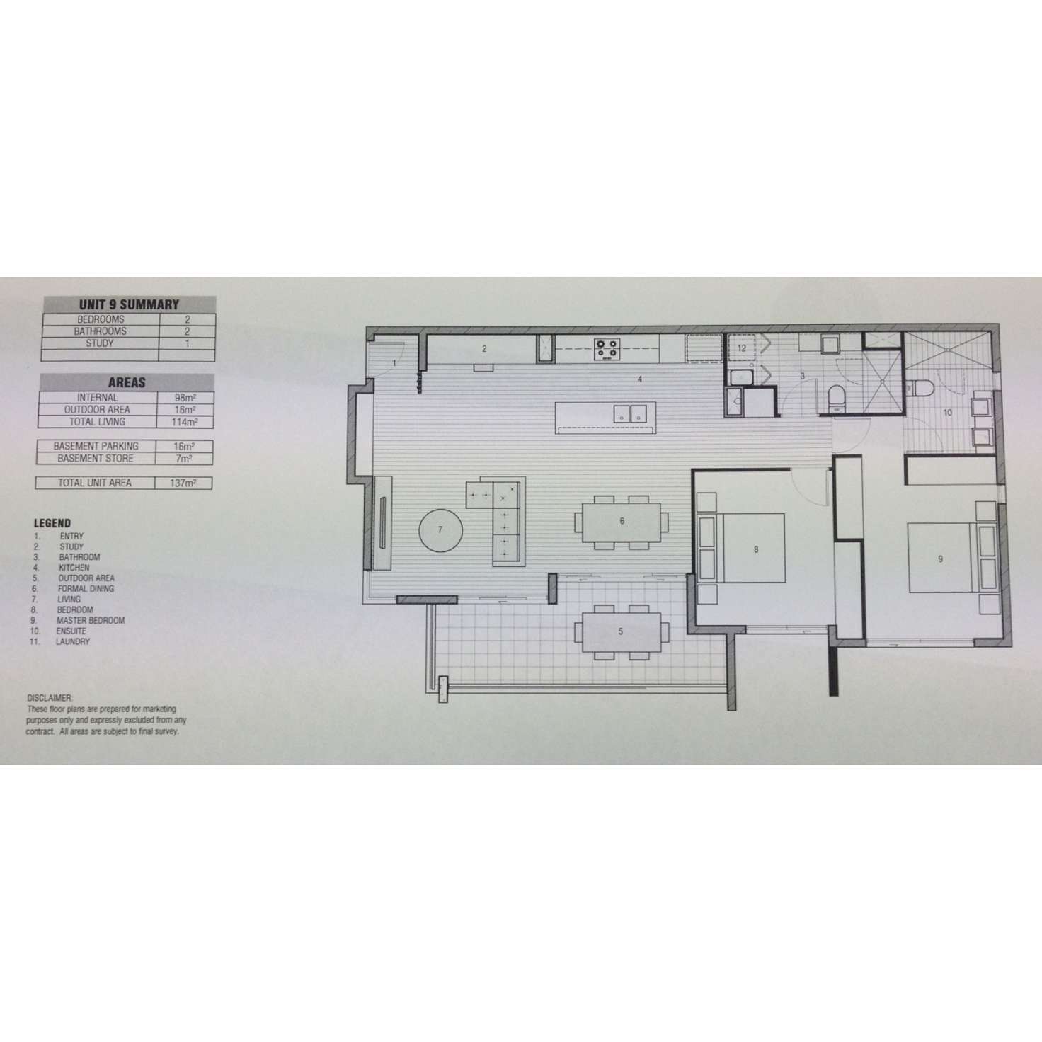 Floorplan of Homely unit listing, 9/39 Depper Street, St Lucia QLD 4067