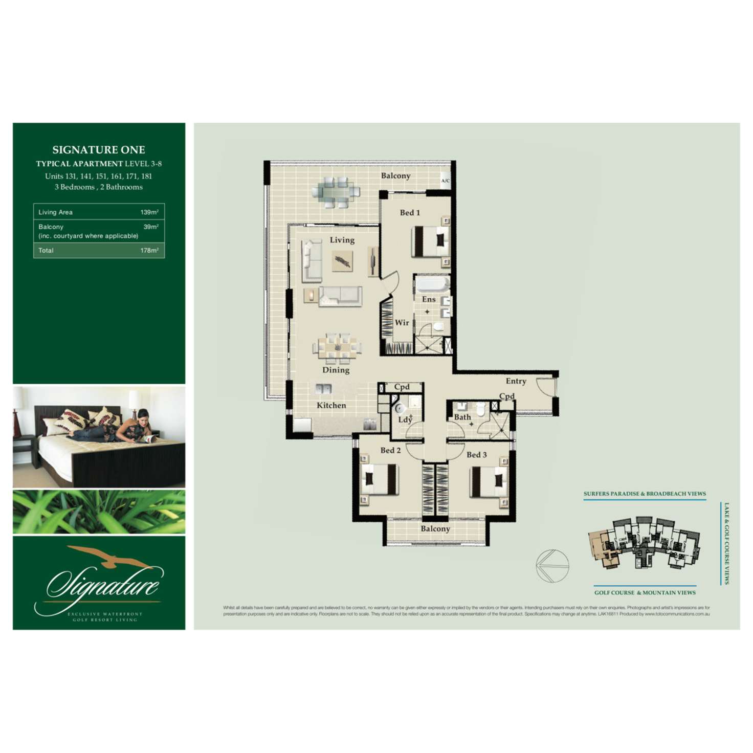 Floorplan of Homely apartment listing, 131/135 Lakelands Drive, Merrimac QLD 4226