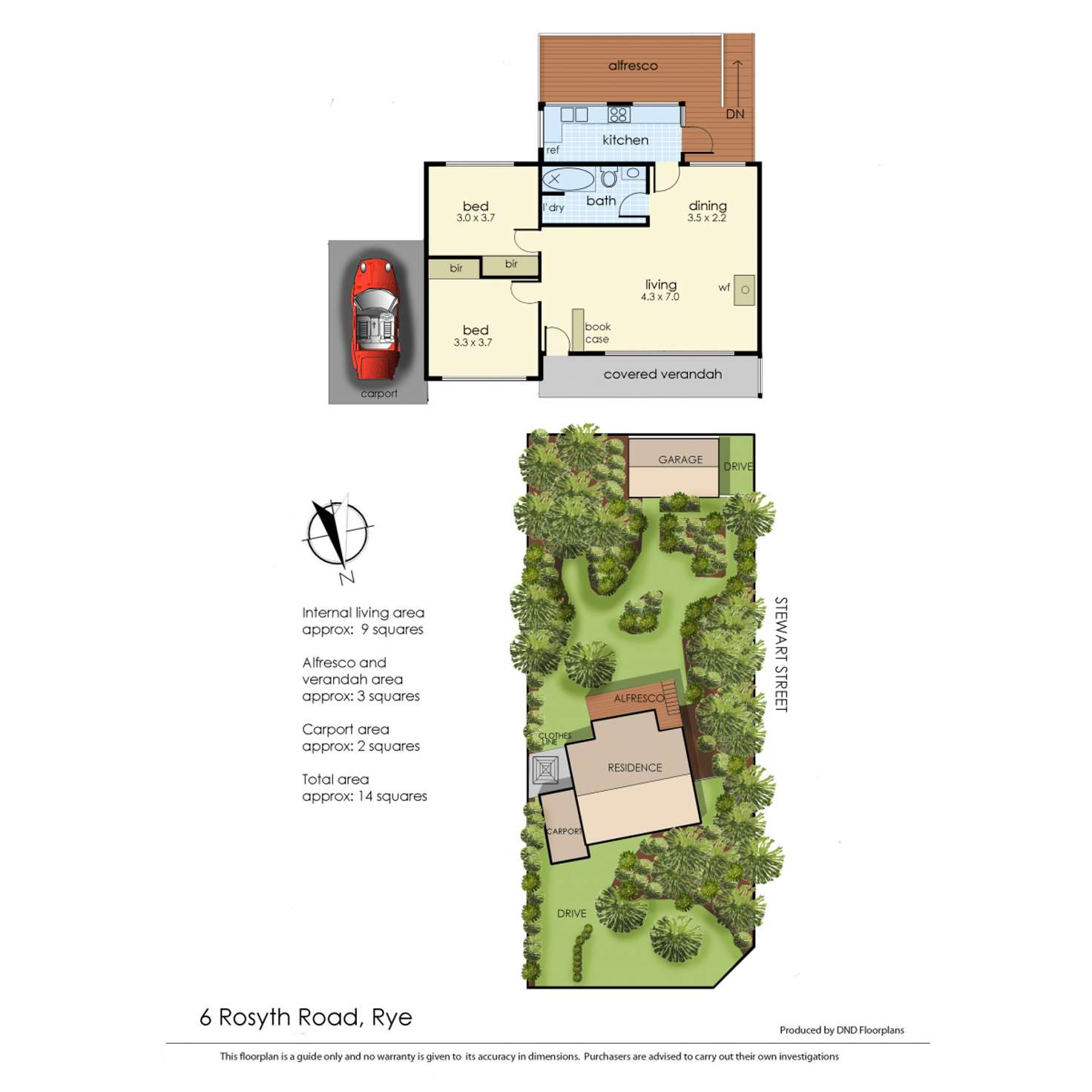 Floorplan of Homely house listing, 6 Rosyth Road, Rye VIC 3941