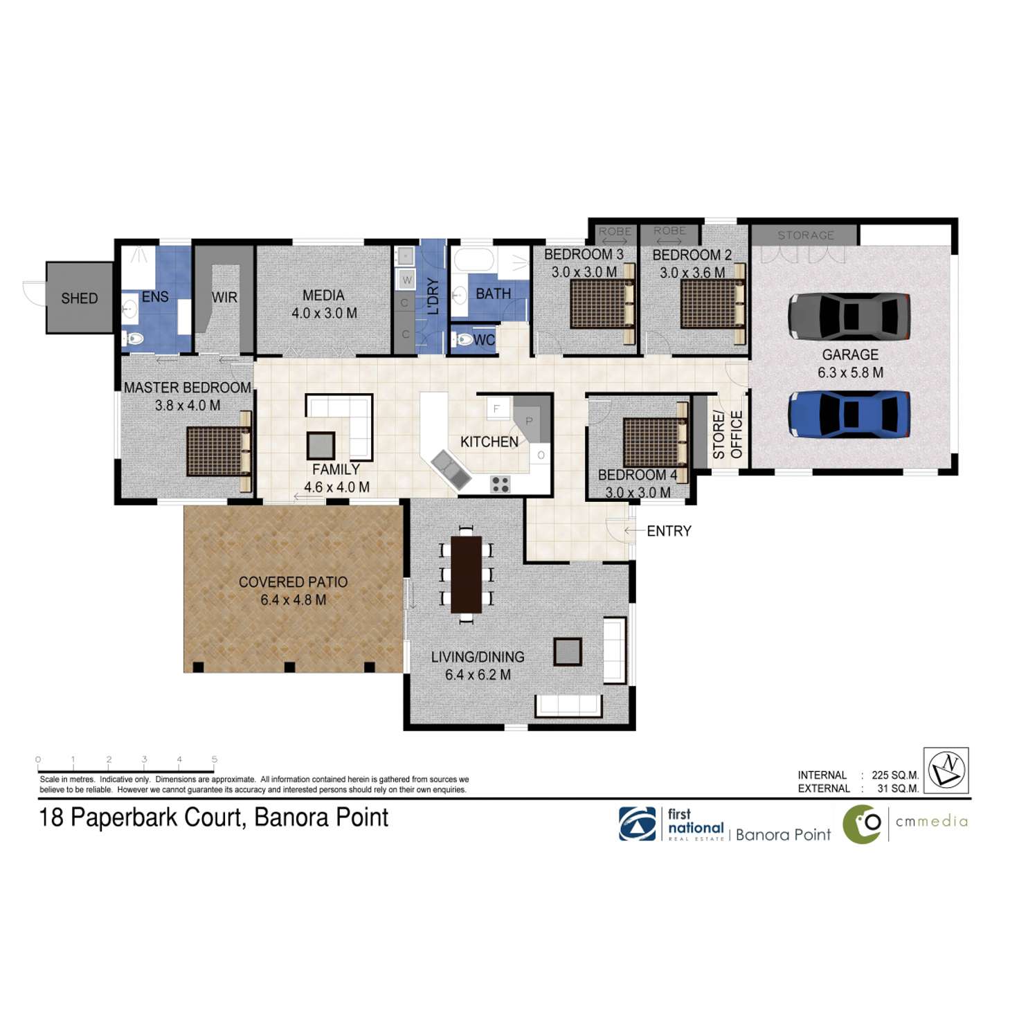 Floorplan of Homely house listing, 18 Paperbark Court, Banora Point NSW 2486