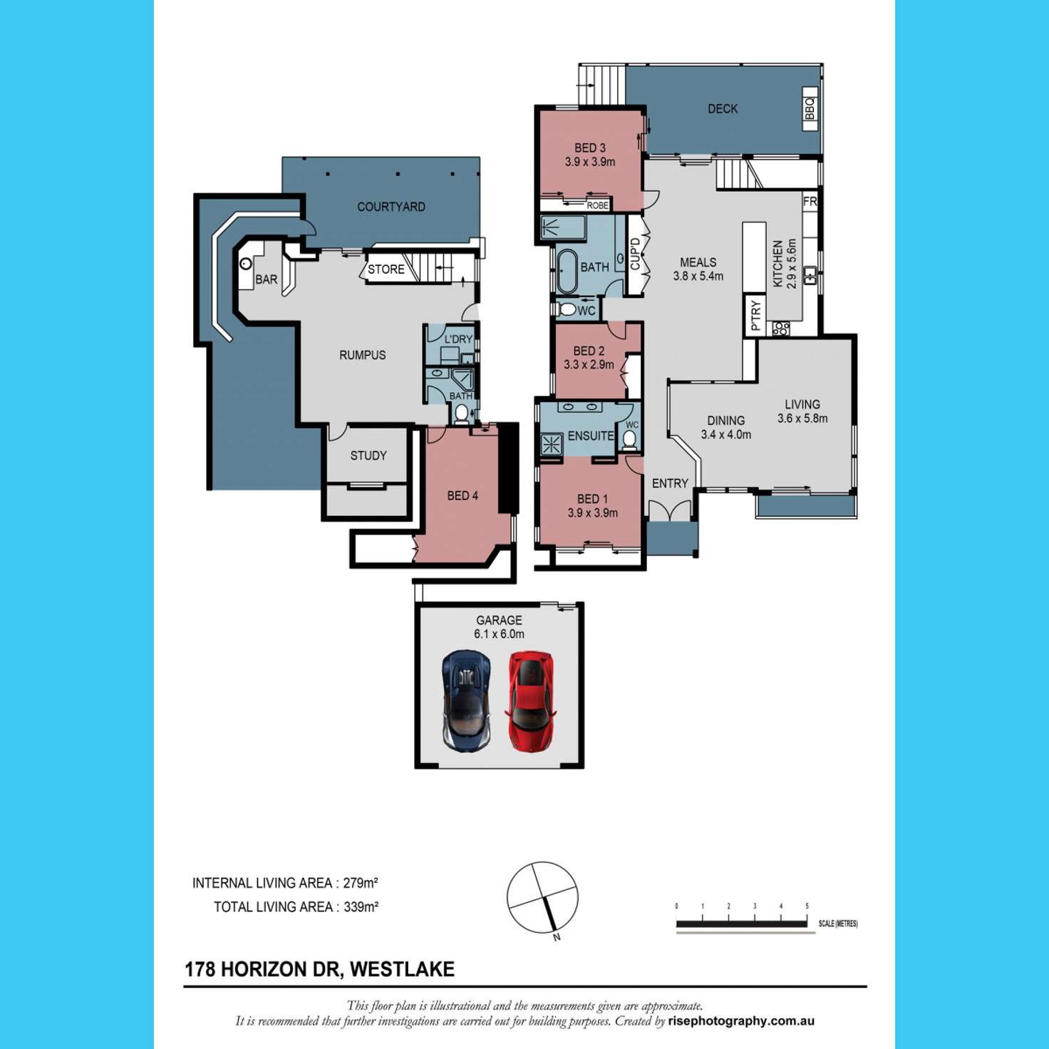 Floorplan of Homely house listing, 178 Horizon Drive, Westlake QLD 4074