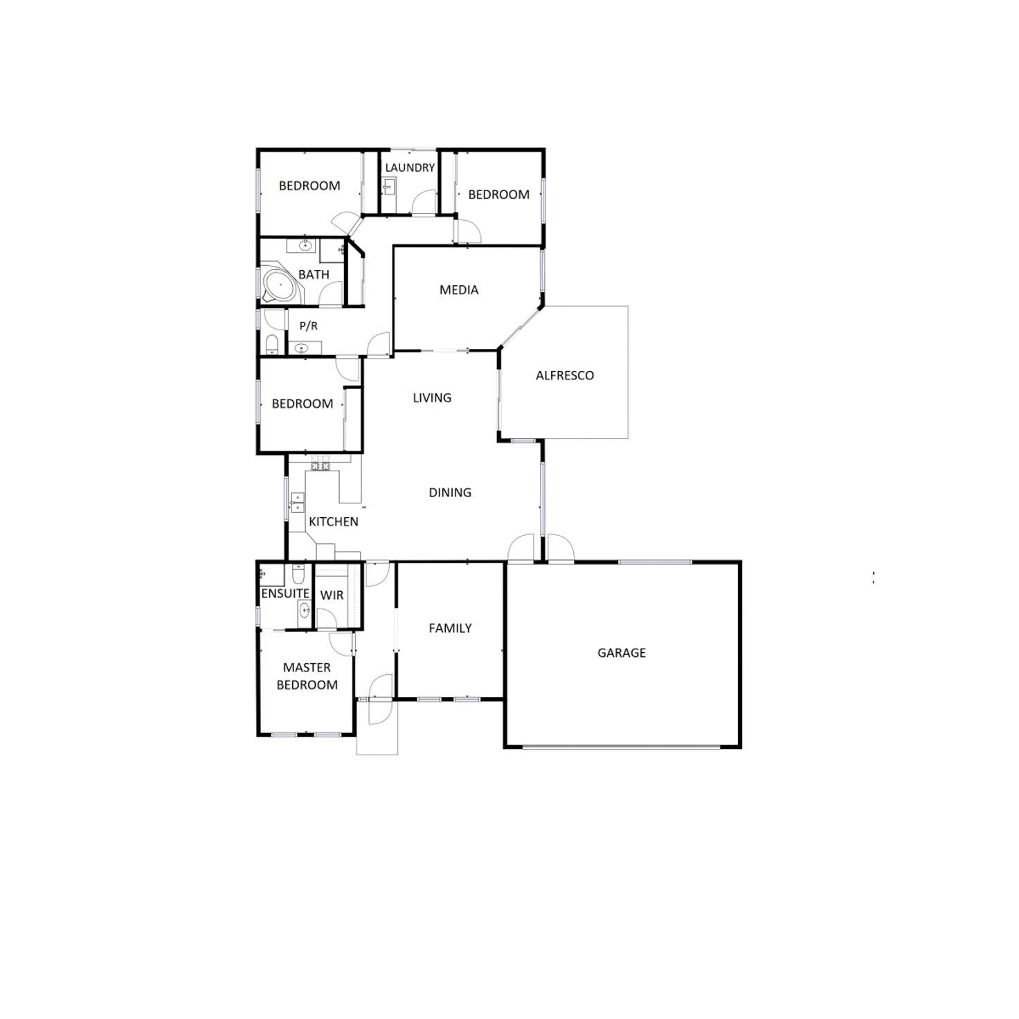 Floorplan of Homely house listing, 13 Willoughby Avenue, Wodonga VIC 3690