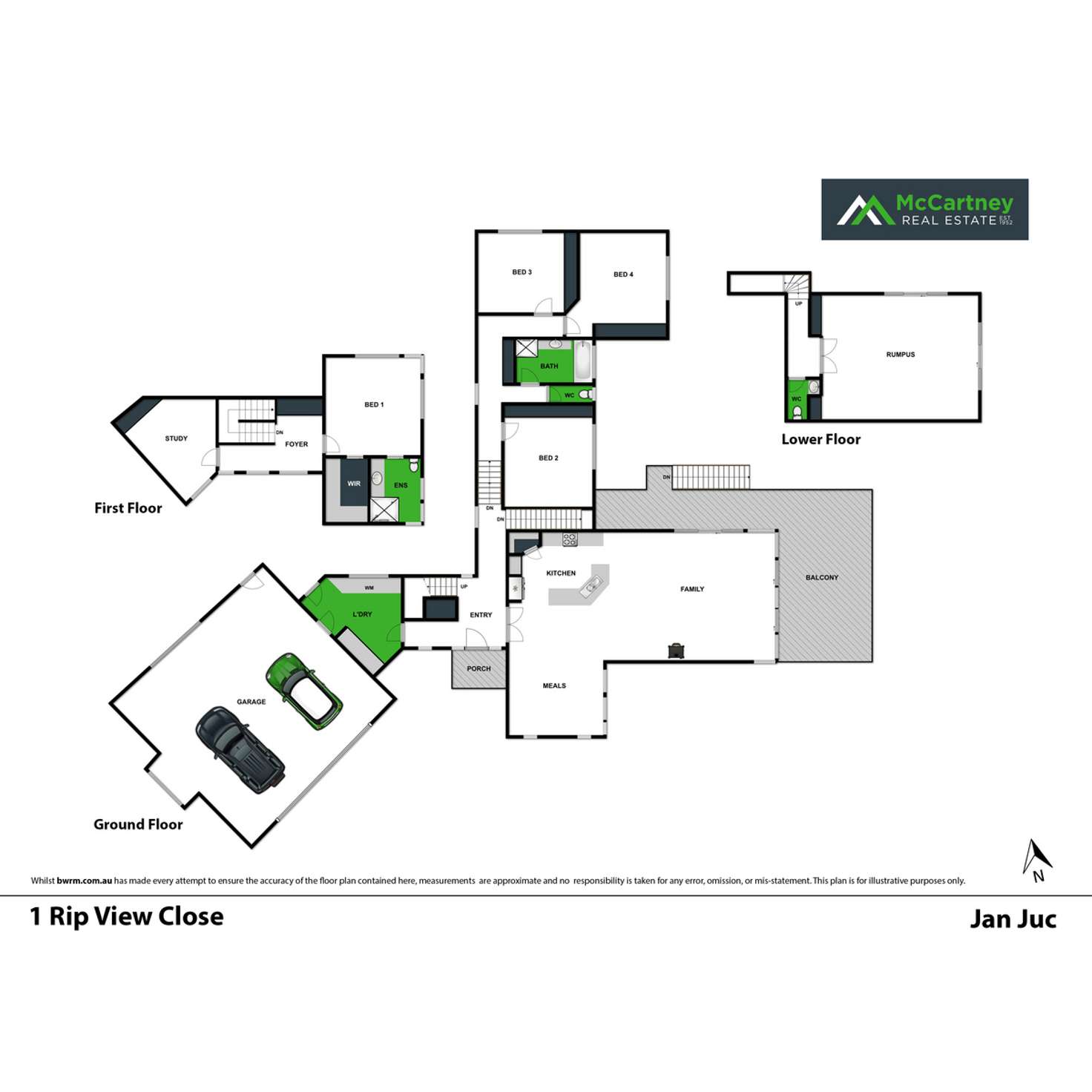 Floorplan of Homely house listing, 1 Rip View Close, Jan Juc VIC 3228