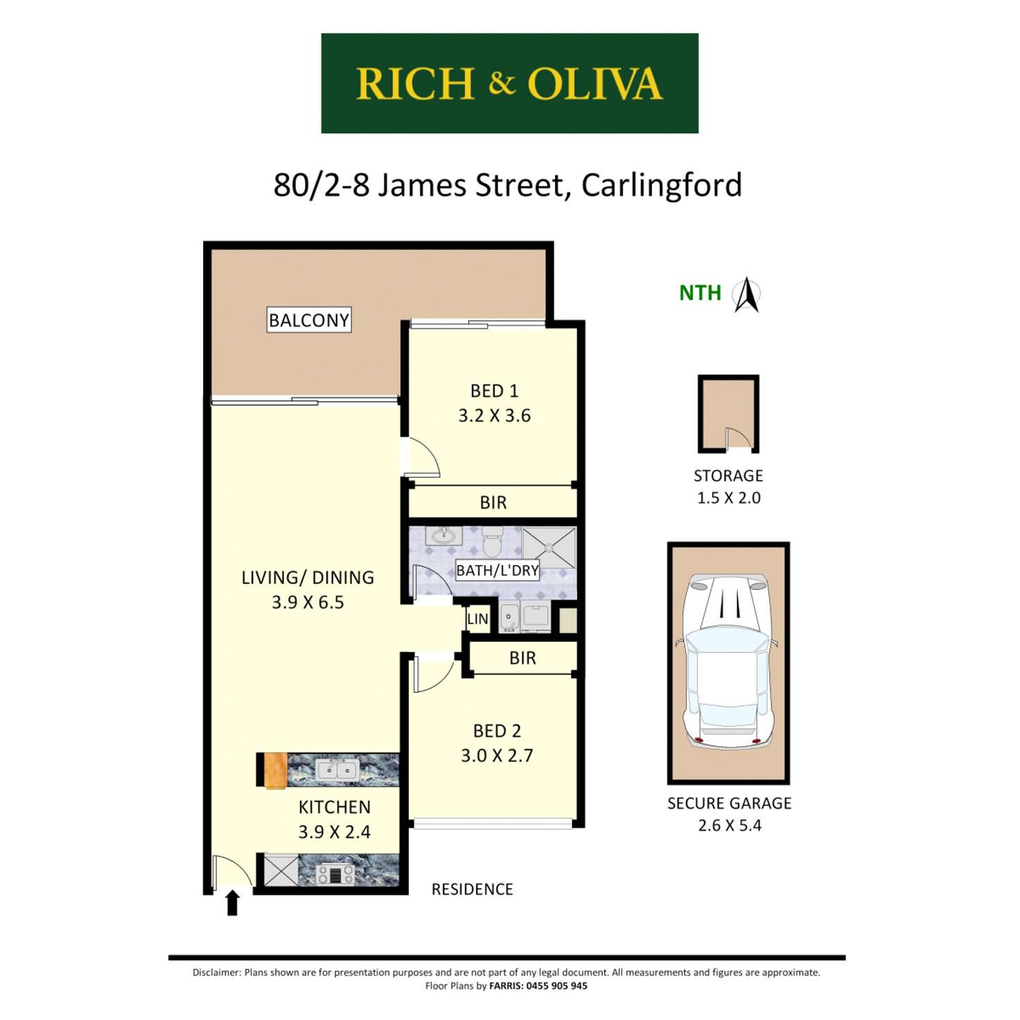 Floorplan of Homely apartment listing, 80/2 - 8 James Street, Carlingford NSW 2118