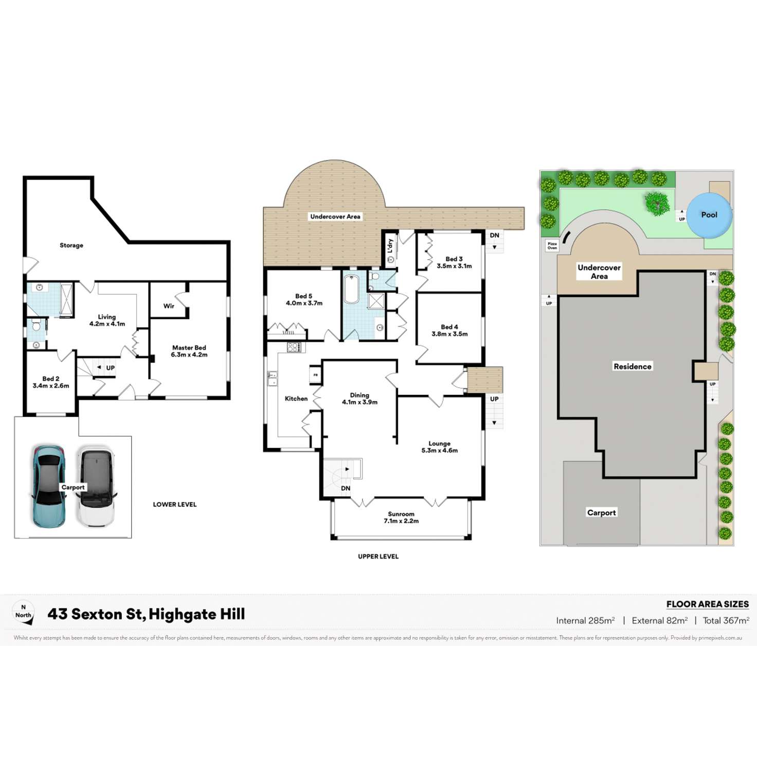 Floorplan of Homely house listing, 43 Sexton Street, Highgate Hill QLD 4101