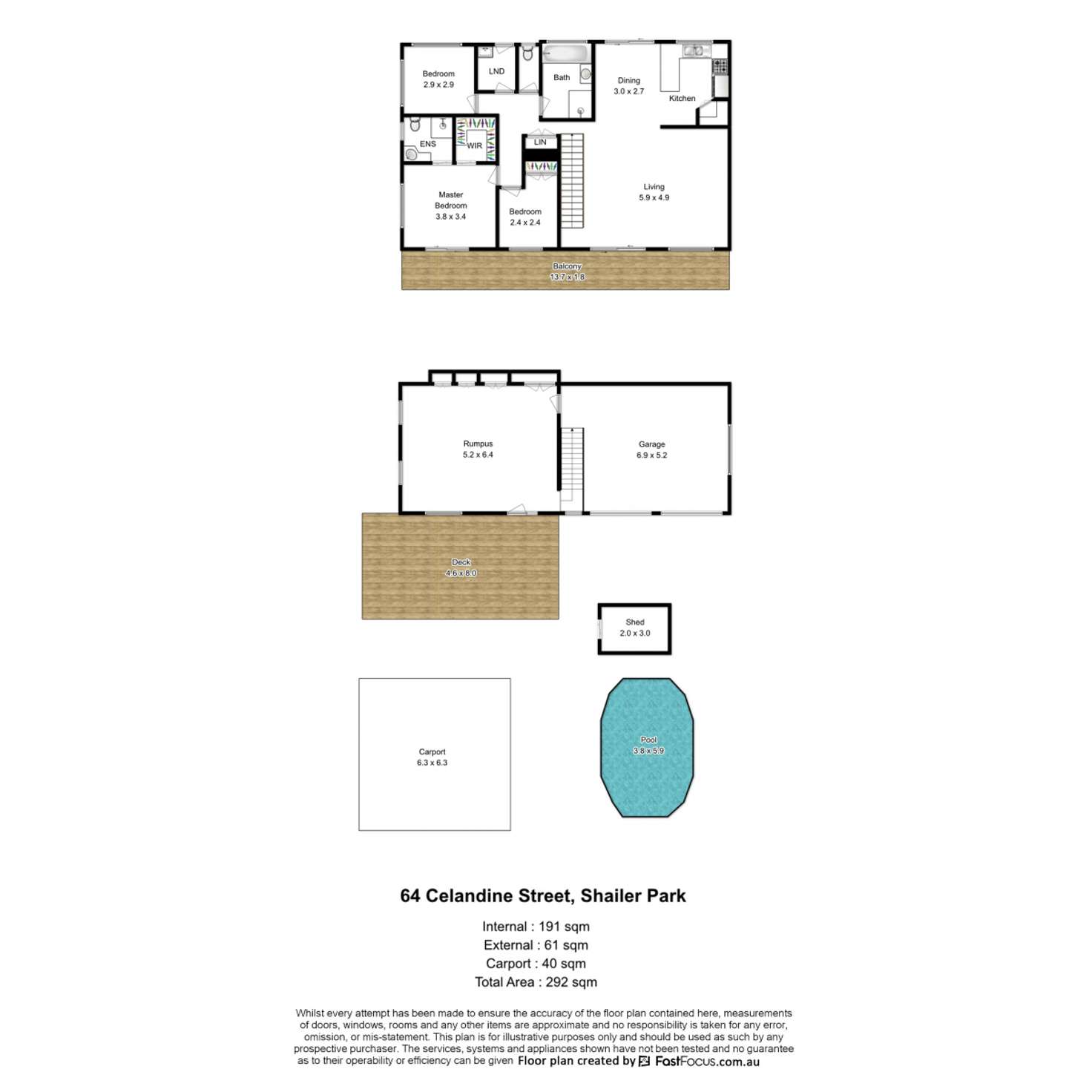 Floorplan of Homely house listing, 64 Celandine Street, Shailer Park QLD 4128