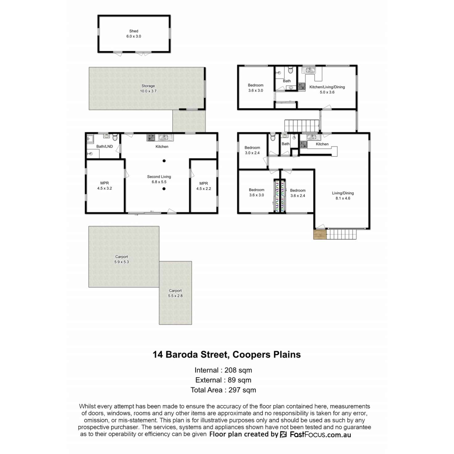 Floorplan of Homely house listing, 14 Baroda Street, Coopers Plains QLD 4108