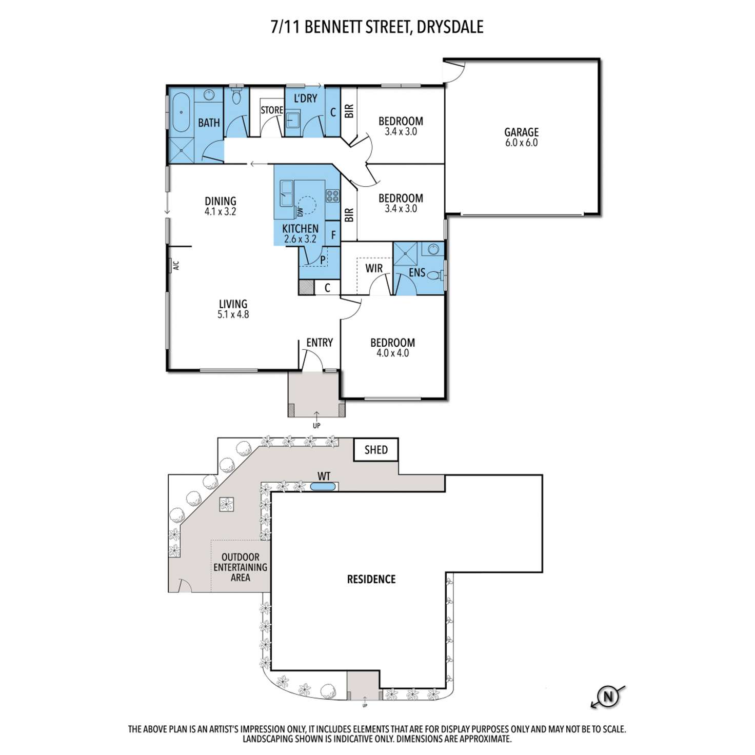 Floorplan of Homely villa listing, 7/11 Bennett Street, Drysdale VIC 3222