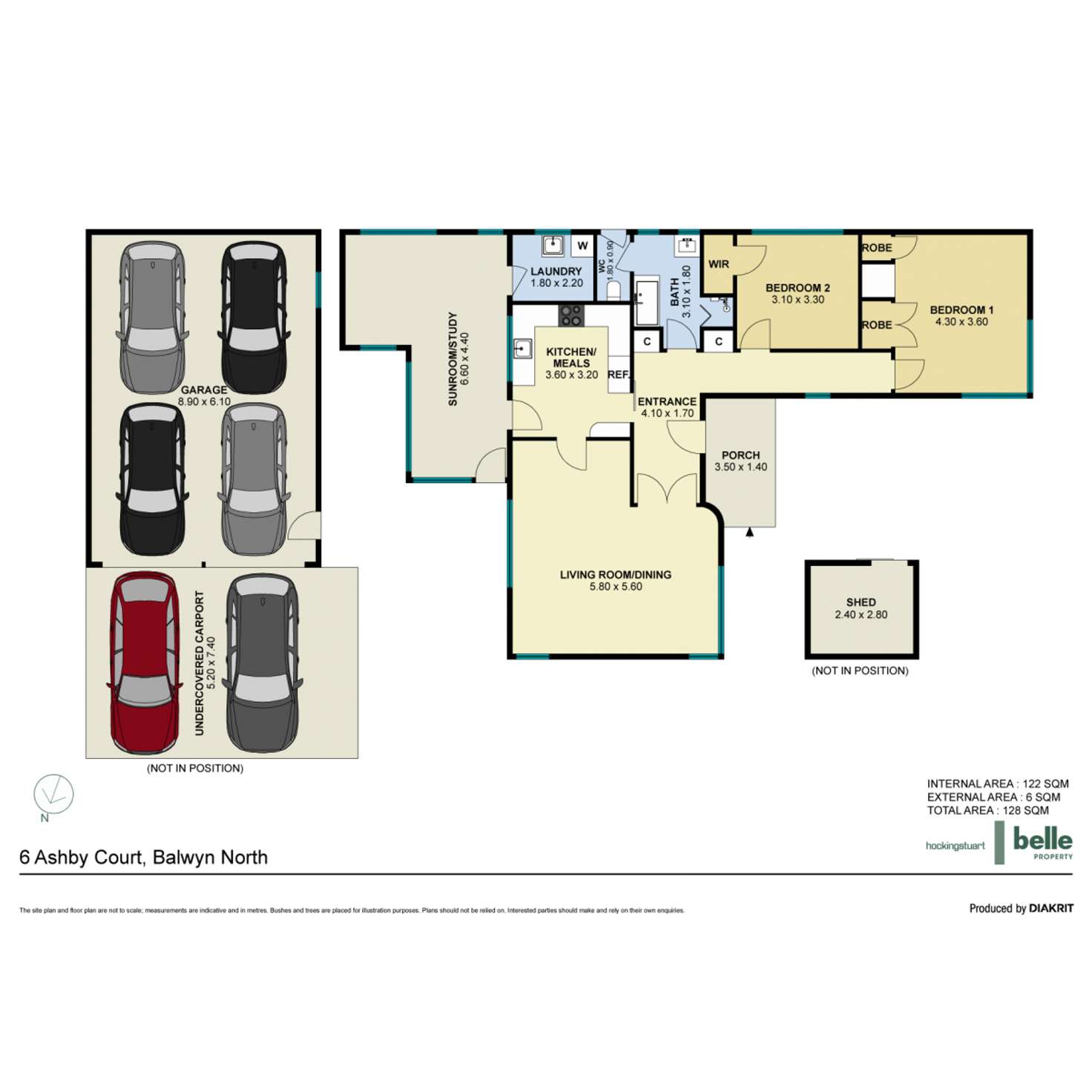 Floorplan of Homely house listing, 6 Ashby Court, Balwyn North VIC 3104