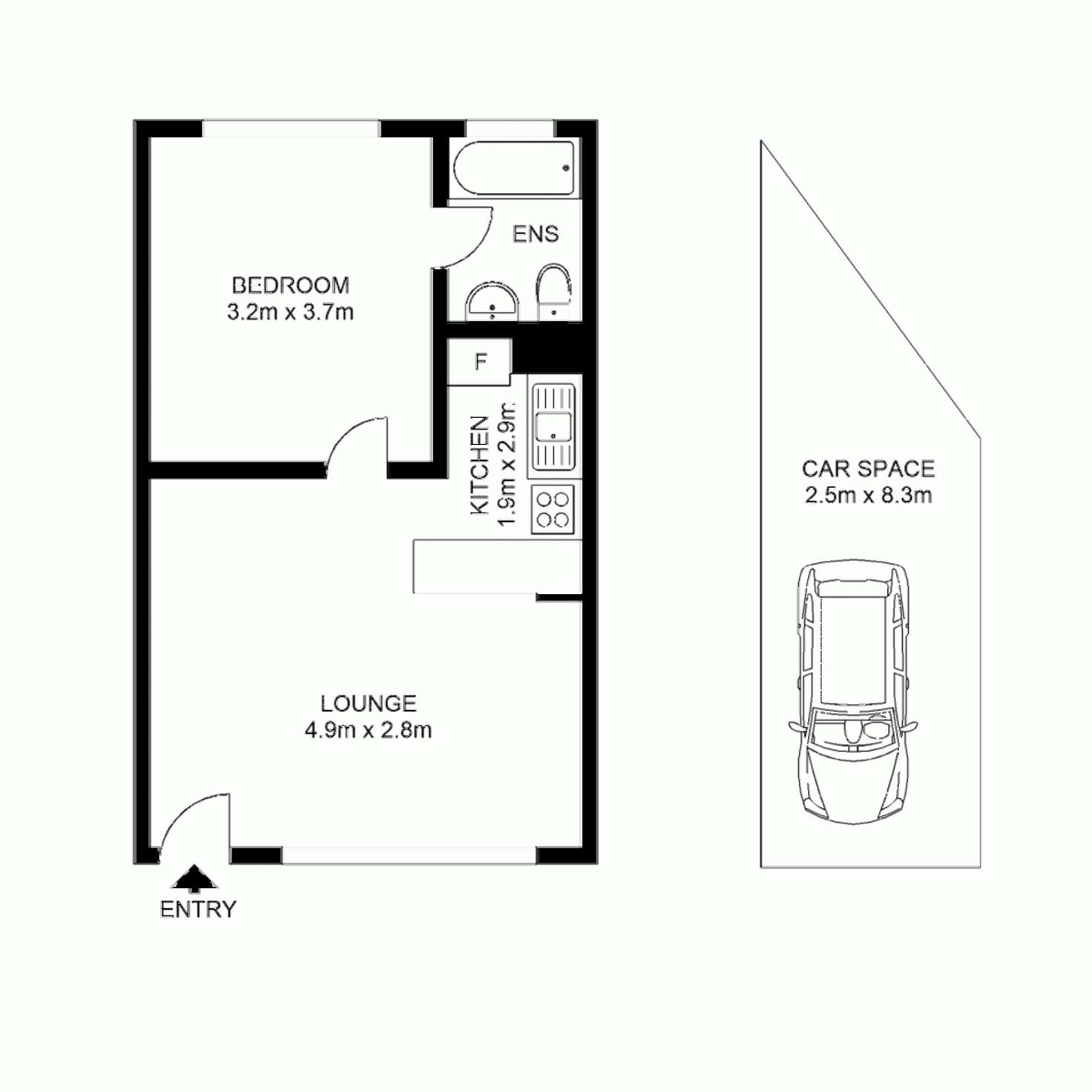 Floorplan of Homely unit listing, 10/88 Alt Street, Ashfield NSW 2131