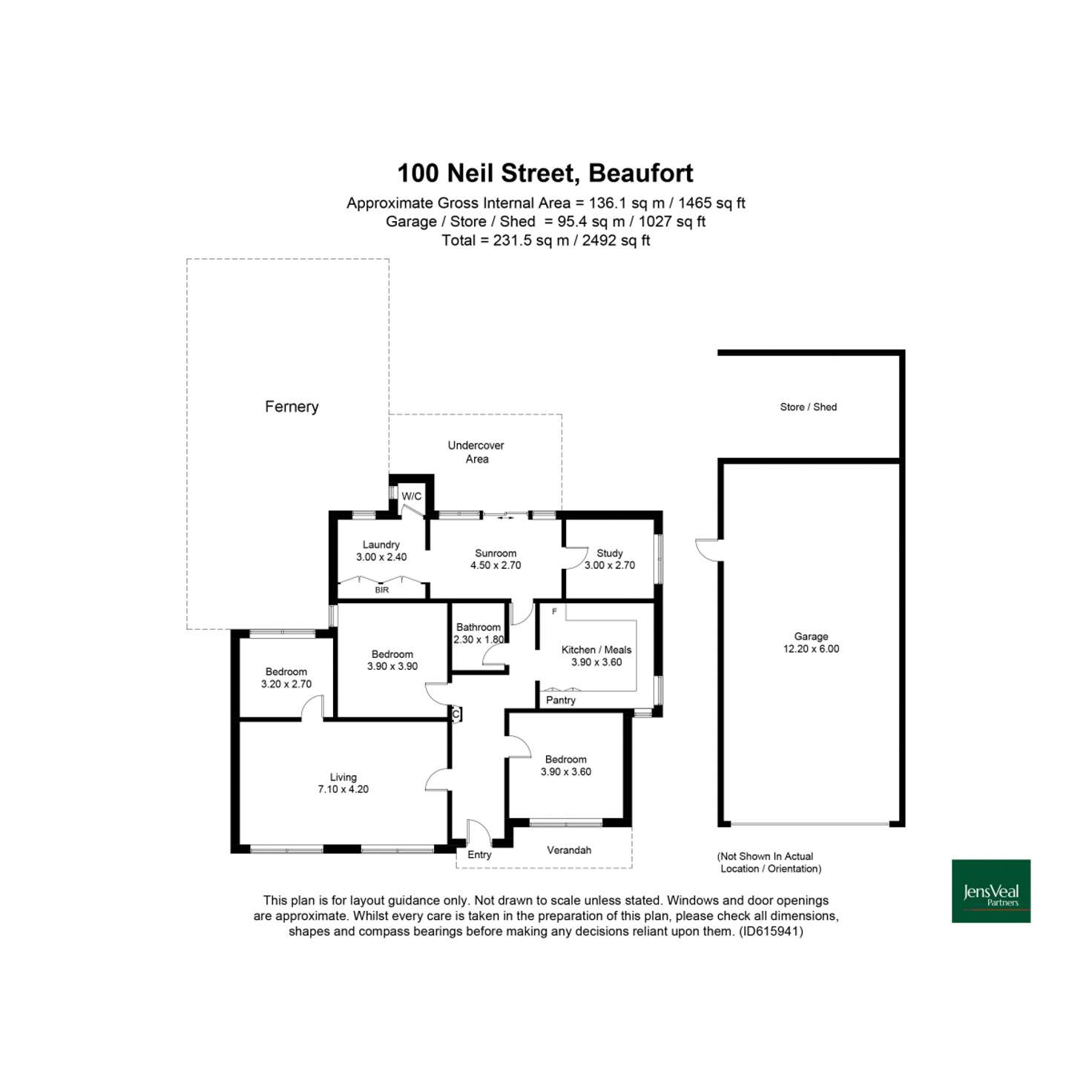 Floorplan of Homely house listing, 100 Neill Street, Beaufort VIC 3373