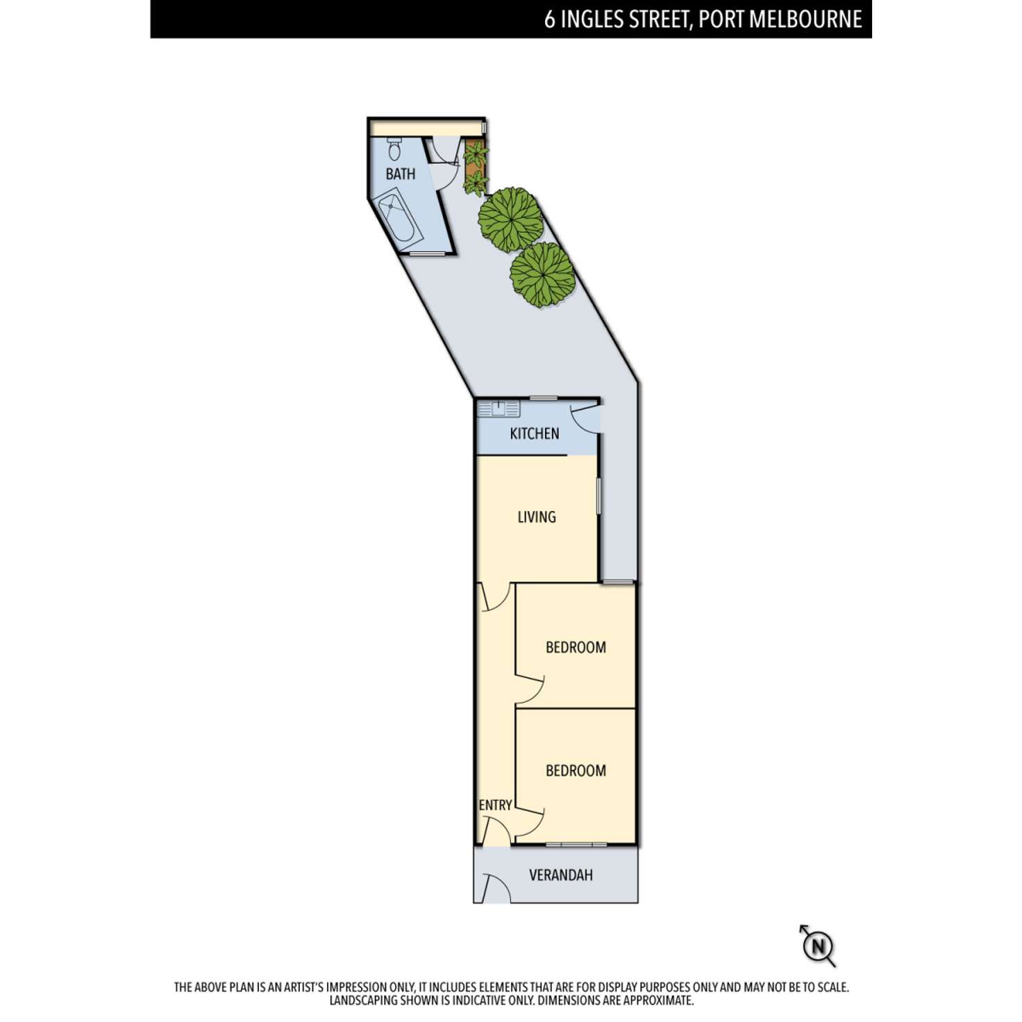 Floorplan of Homely house listing, 6 Ingles Street, Port Melbourne VIC 3207