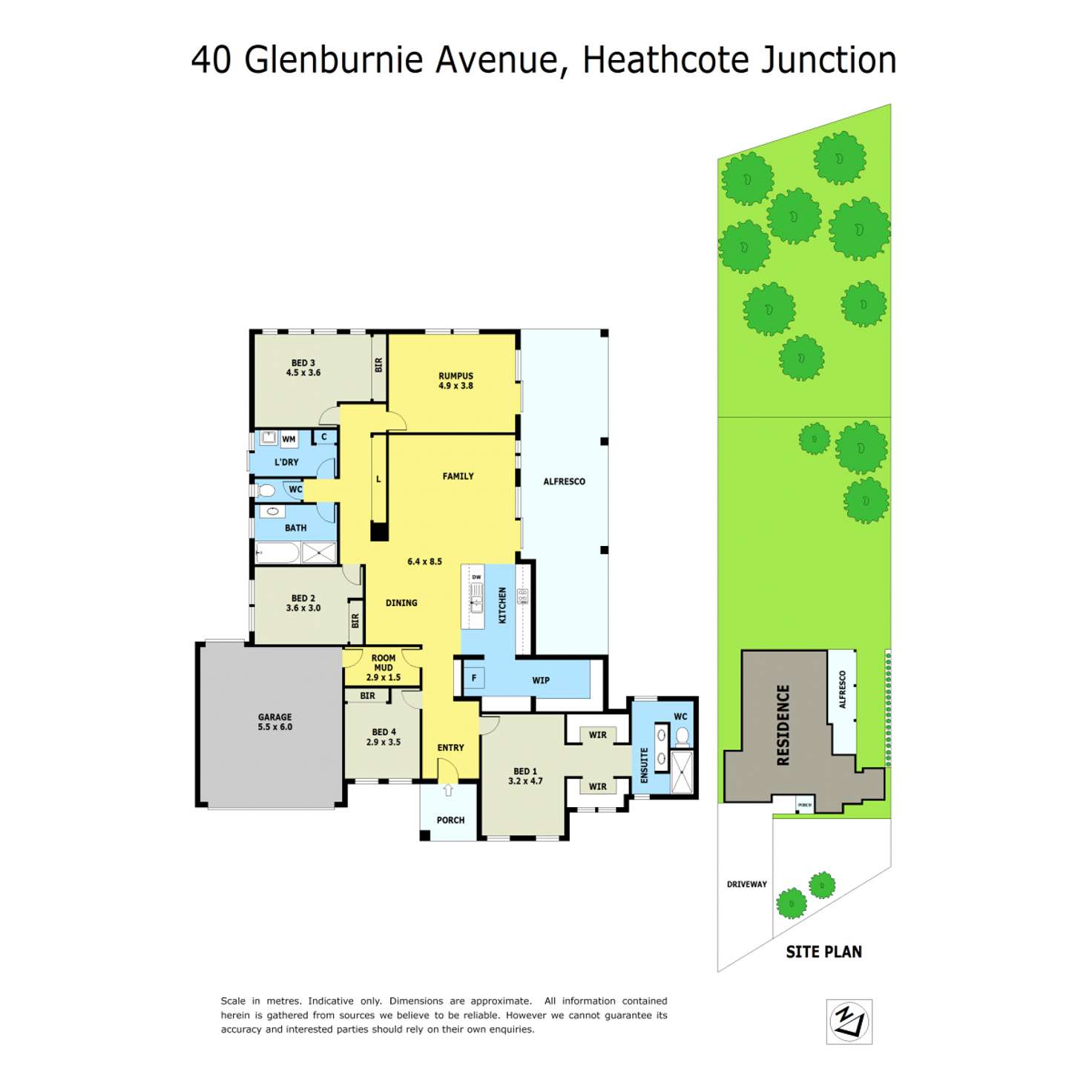 Floorplan of Homely house listing, 40 Glenburnie Avenue, Heathcote Junction VIC 3758