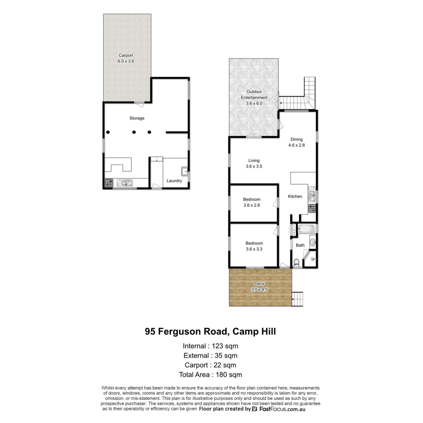 Floorplan of Homely house listing, 95 Ferguson Road, Camp Hill QLD 4152
