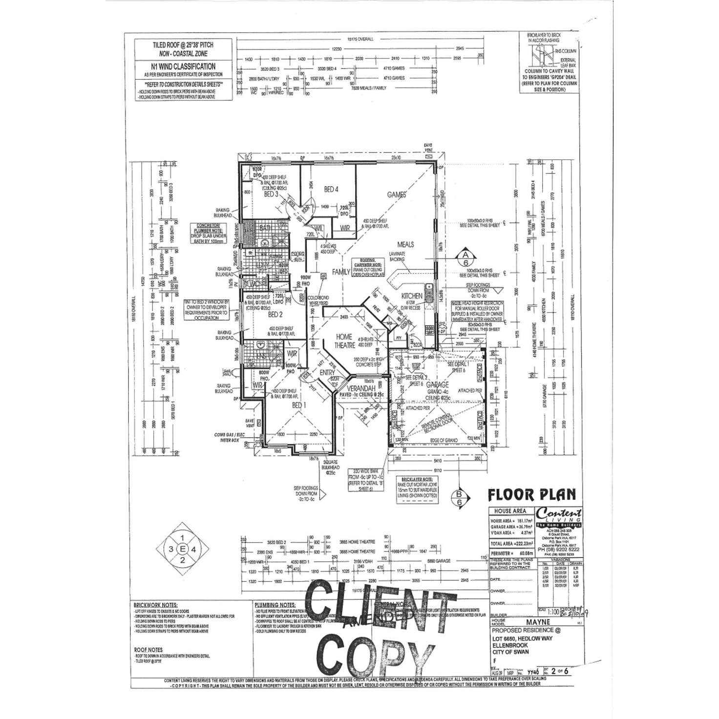 Floorplan of Homely house listing, 5 Hedlow Way, Ellenbrook WA 6069