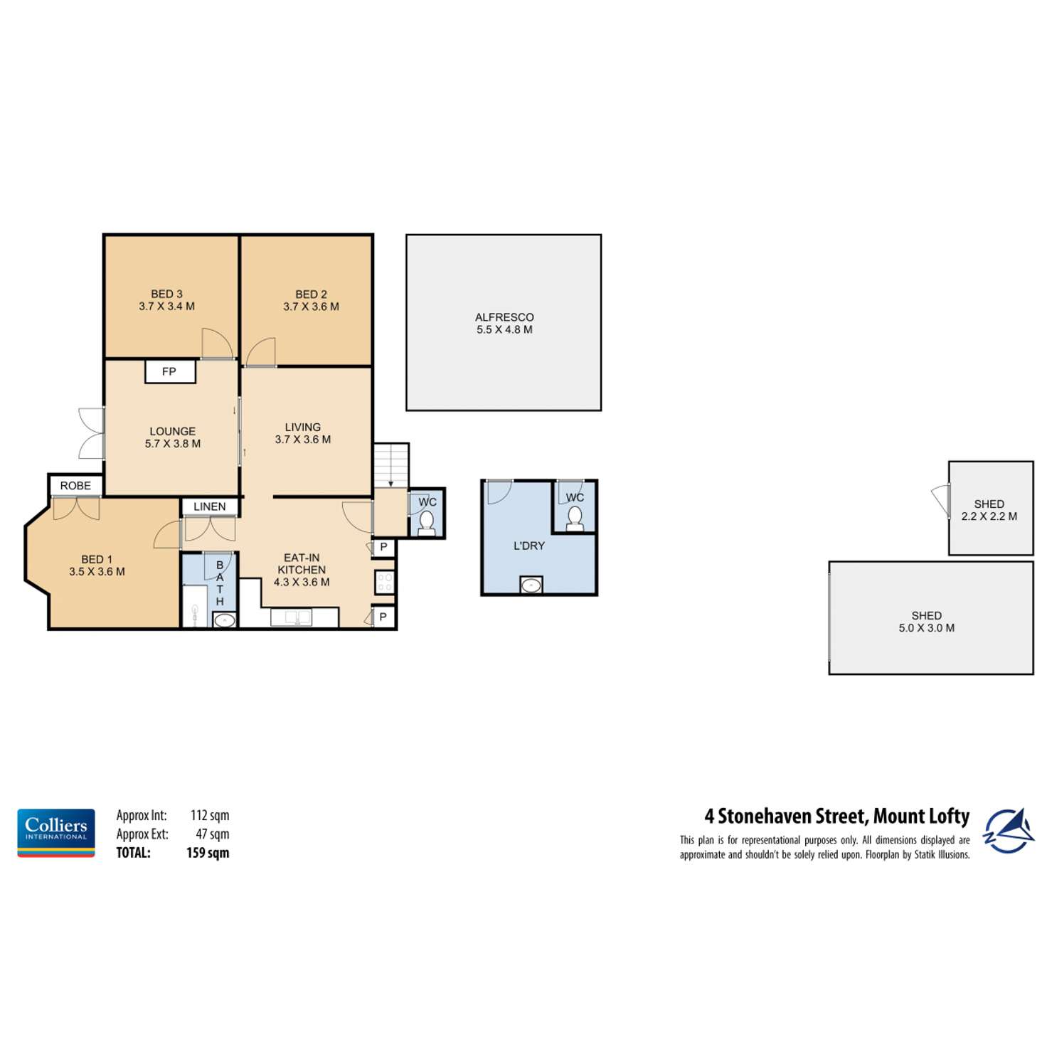 Floorplan of Homely house listing, 4 Stonehaven Street, Mount Lofty QLD 4350