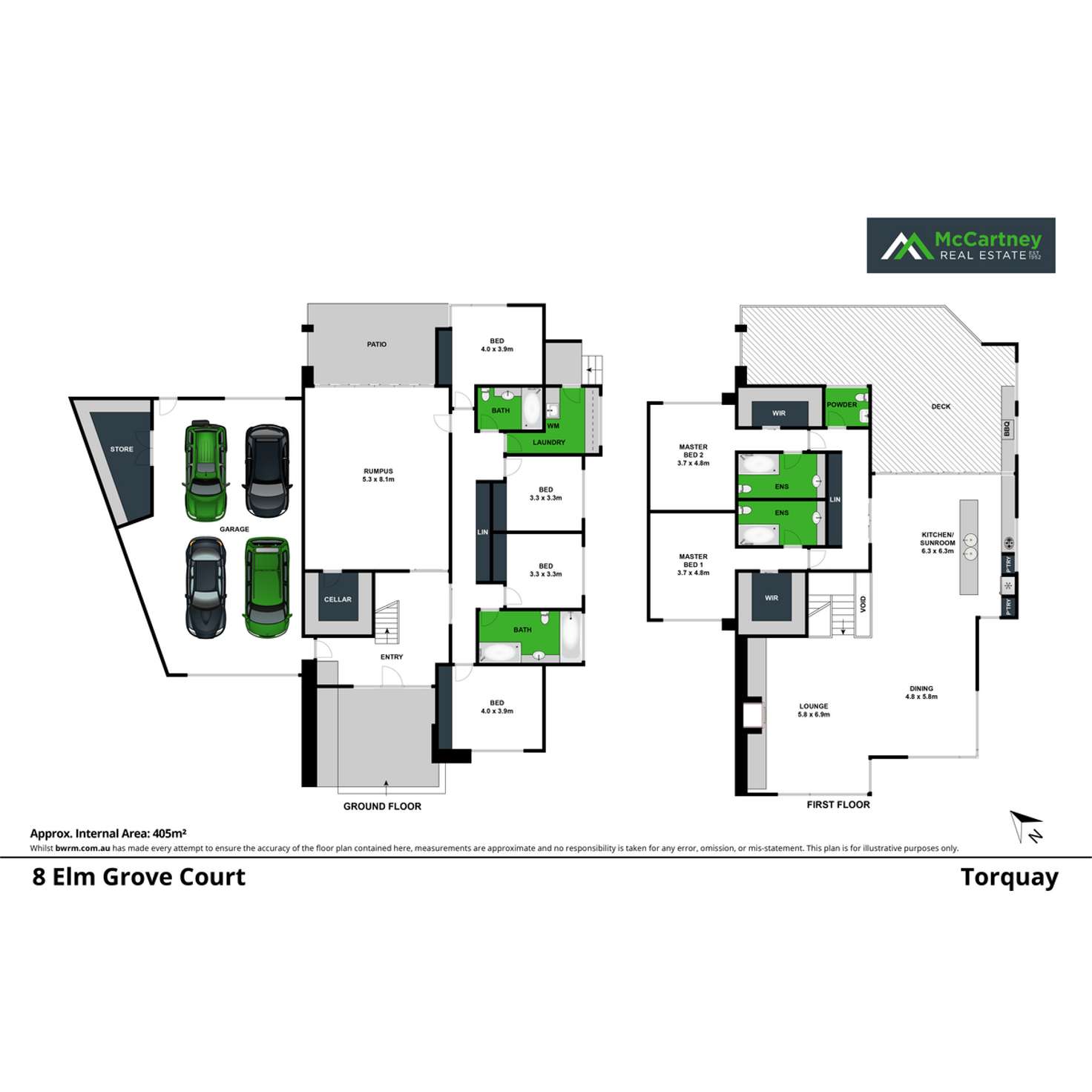 Floorplan of Homely house listing, 8 Elm Grove Court, Torquay VIC 3228