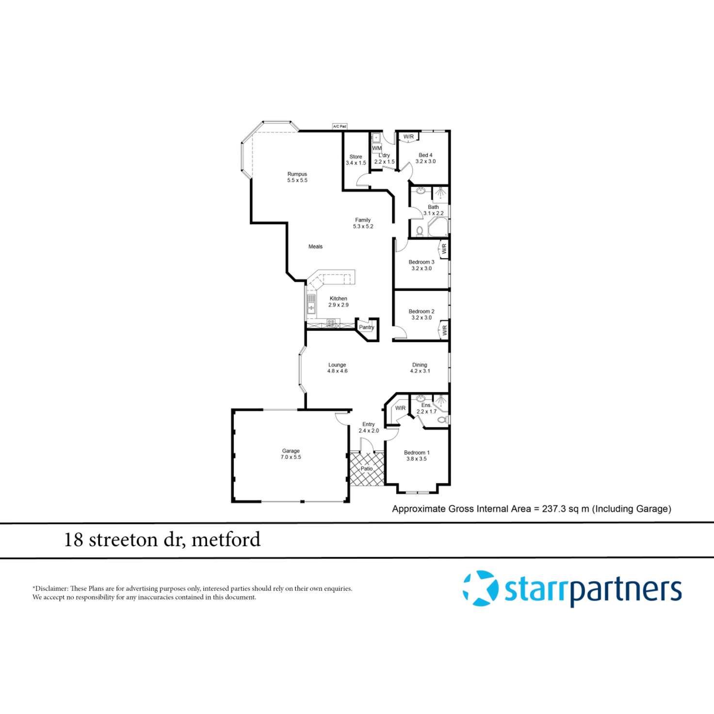 Floorplan of Homely house listing, 18 Streeton Drive, Metford NSW 2323