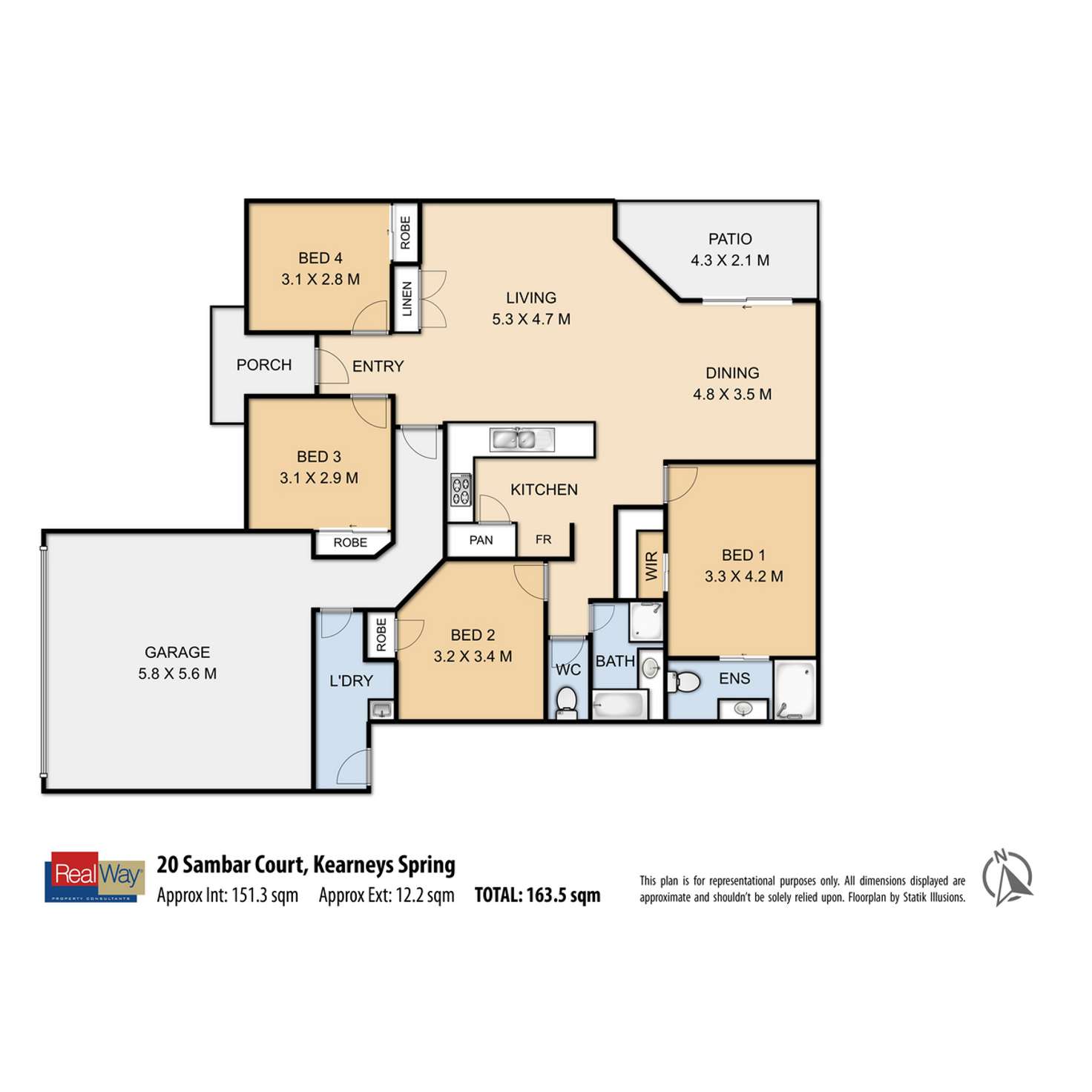 Floorplan of Homely house listing, 20 Sambar Court, Kearneys Spring QLD 4350