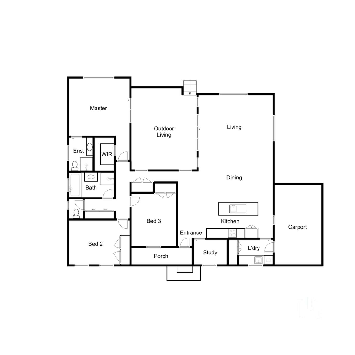 Floorplan of Homely house listing, 10B Highton Lane, Mansfield VIC 3722