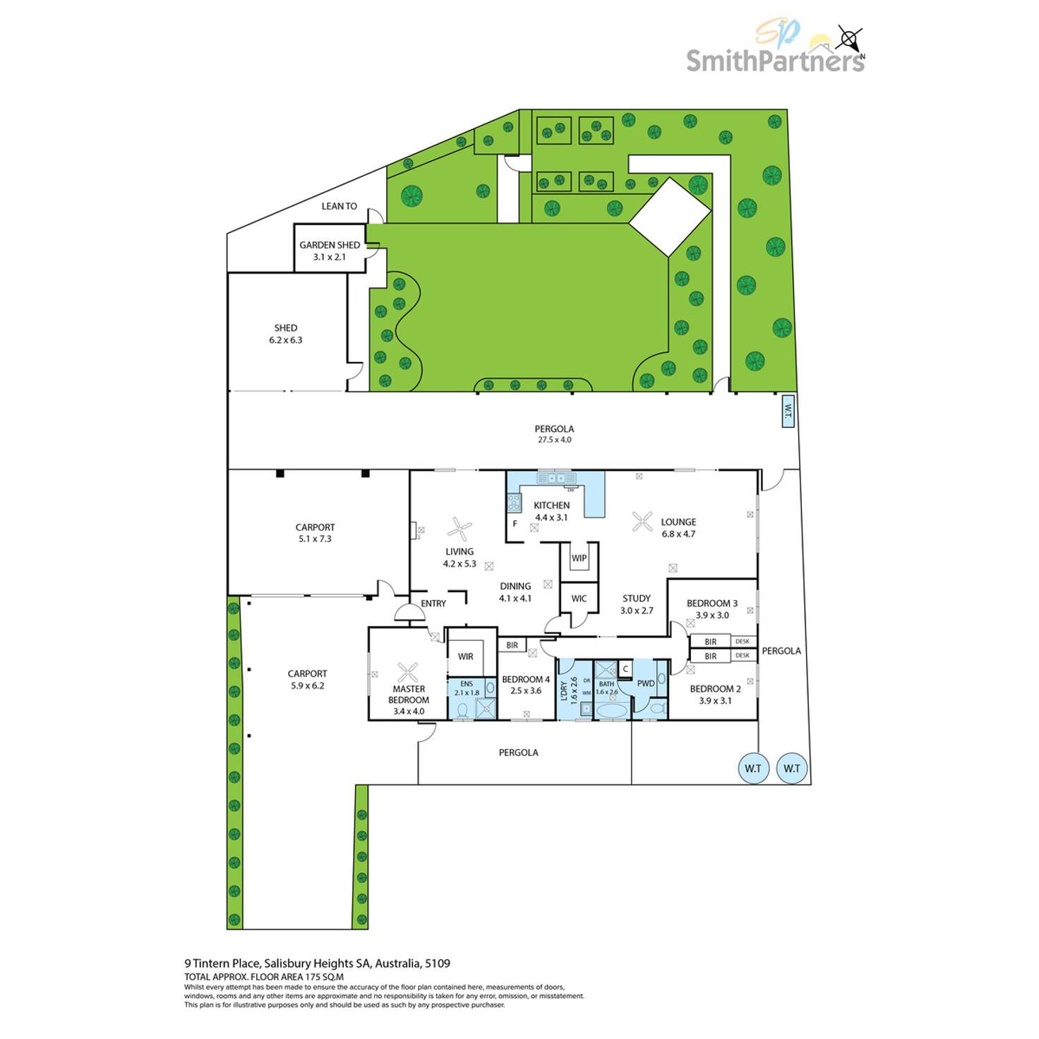 Floorplan of Homely house listing, 9 Tintern Place, Salisbury Heights SA 5109