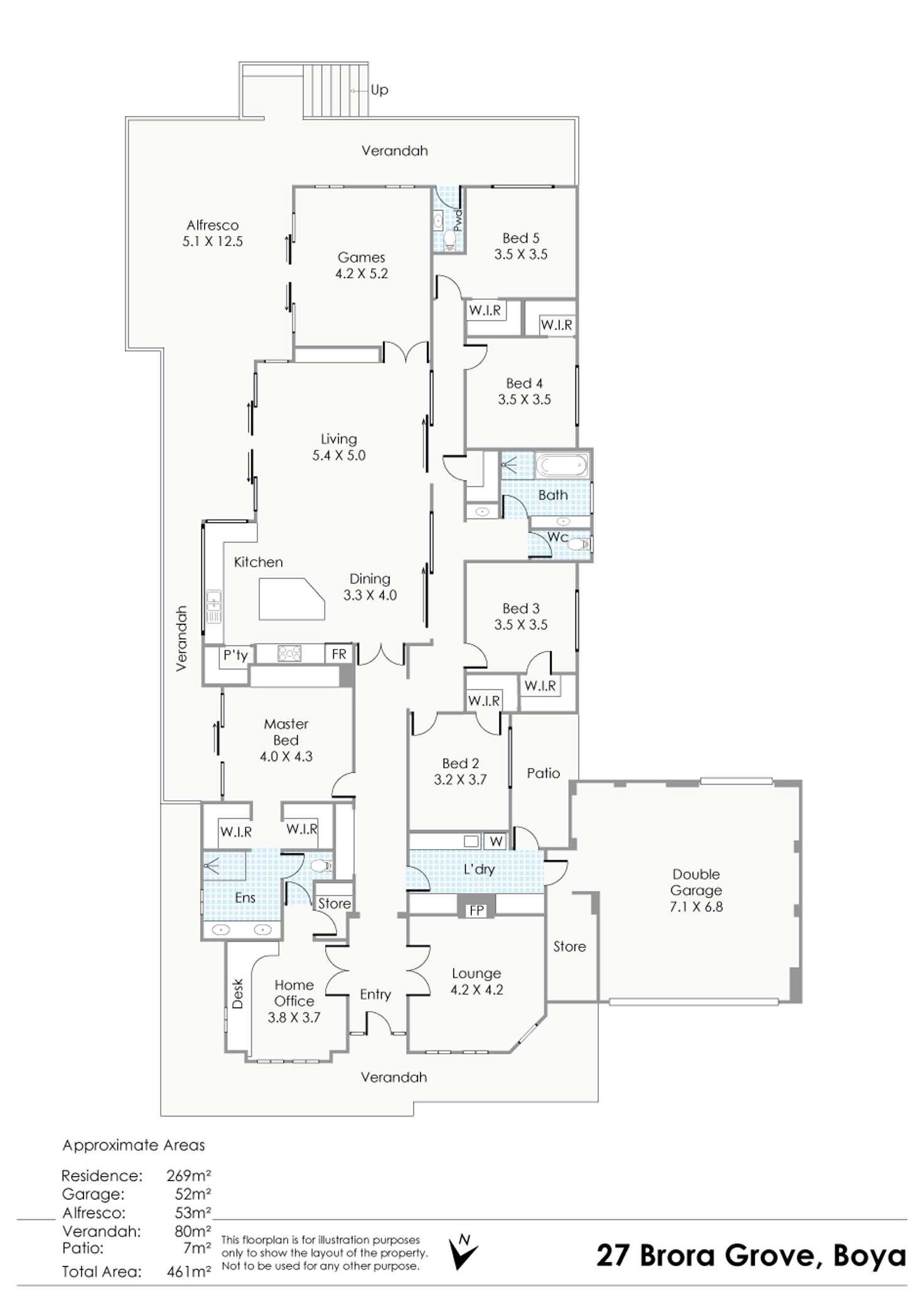 Floorplan of Homely house listing, 27 Brora Grove, Boya WA 6056