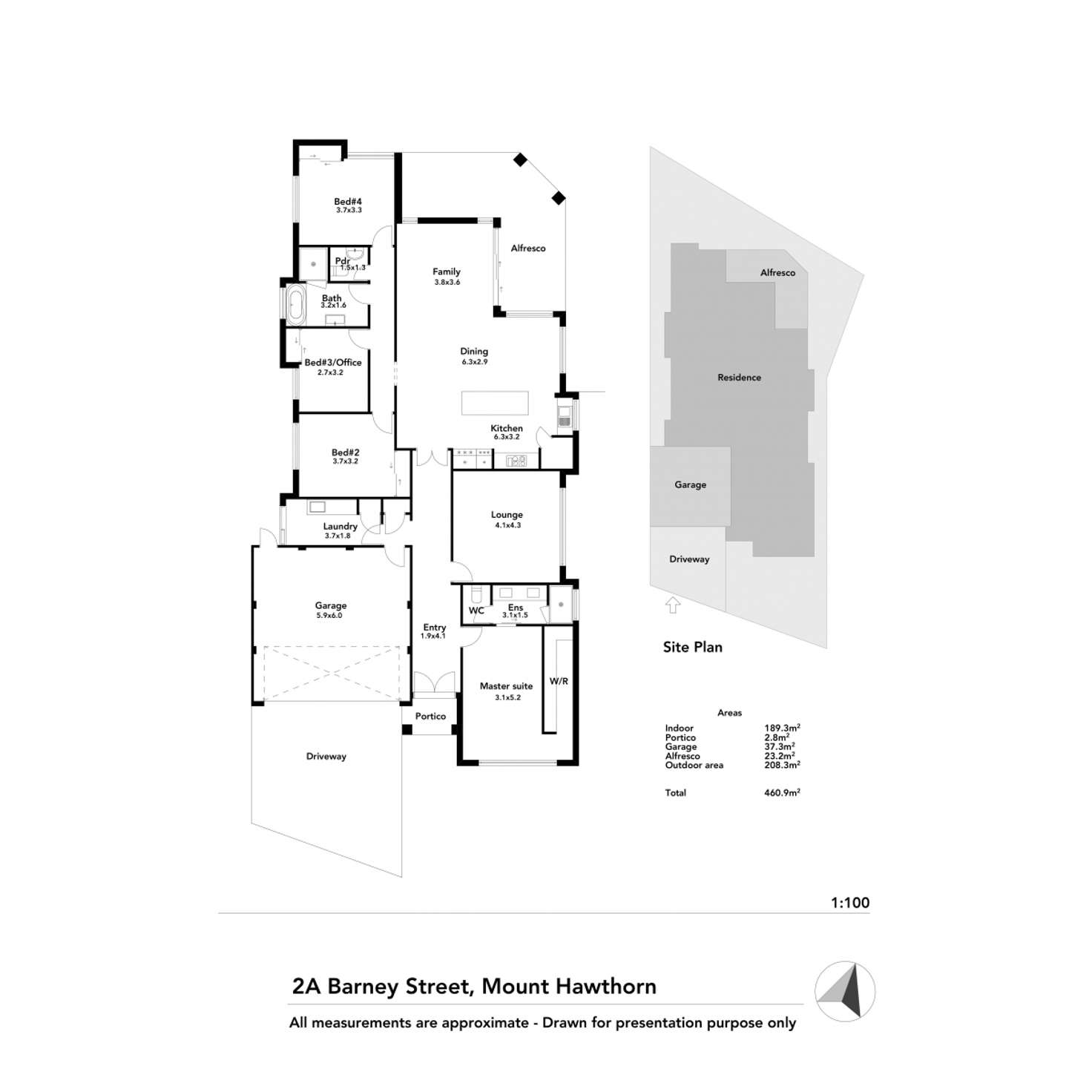 Floorplan of Homely house listing, 2A Barney Street, Mount Hawthorn WA 6016