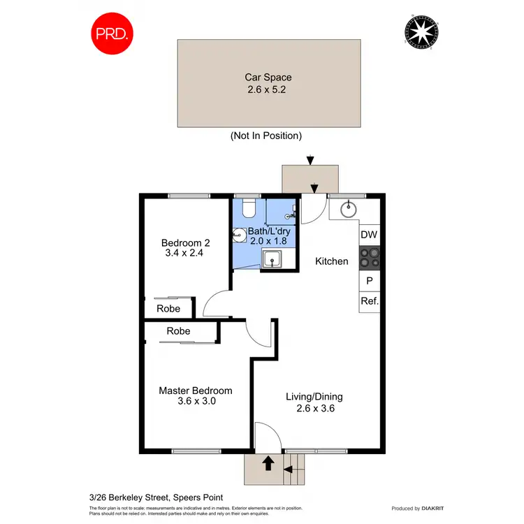 Floorplan of Homely unit listing, 3/26 Berkeley Street, Speers Point NSW 2284