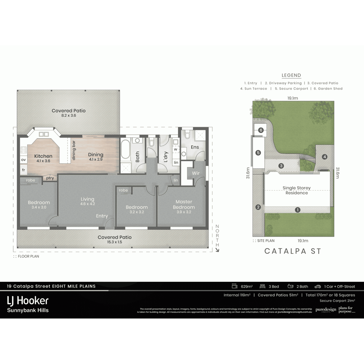 Floorplan of Homely house listing, 19 Catalpa Street, Eight Mile Plains QLD 4113