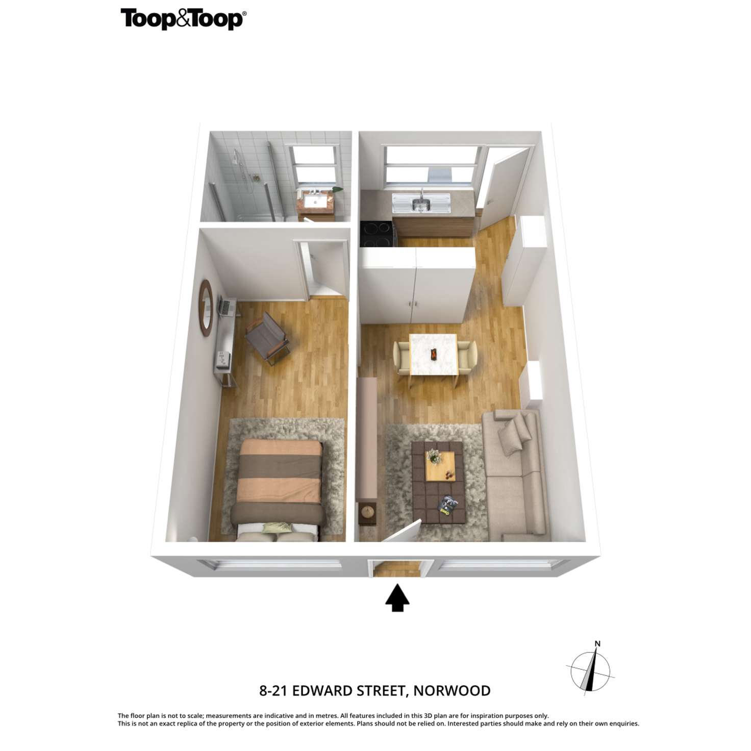 Floorplan of Homely unit listing, 8/21 Edward Street, Norwood SA 5067