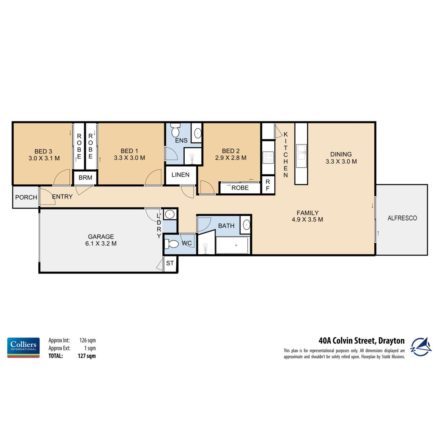 Floorplan of Homely house listing, 40A Colvin Street, Drayton QLD 4350