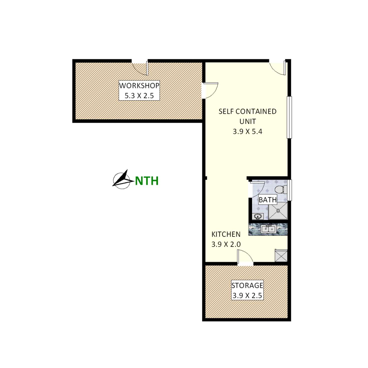 Floorplan of Homely house listing, 14 Seymour Street, Croydon Park NSW 2133