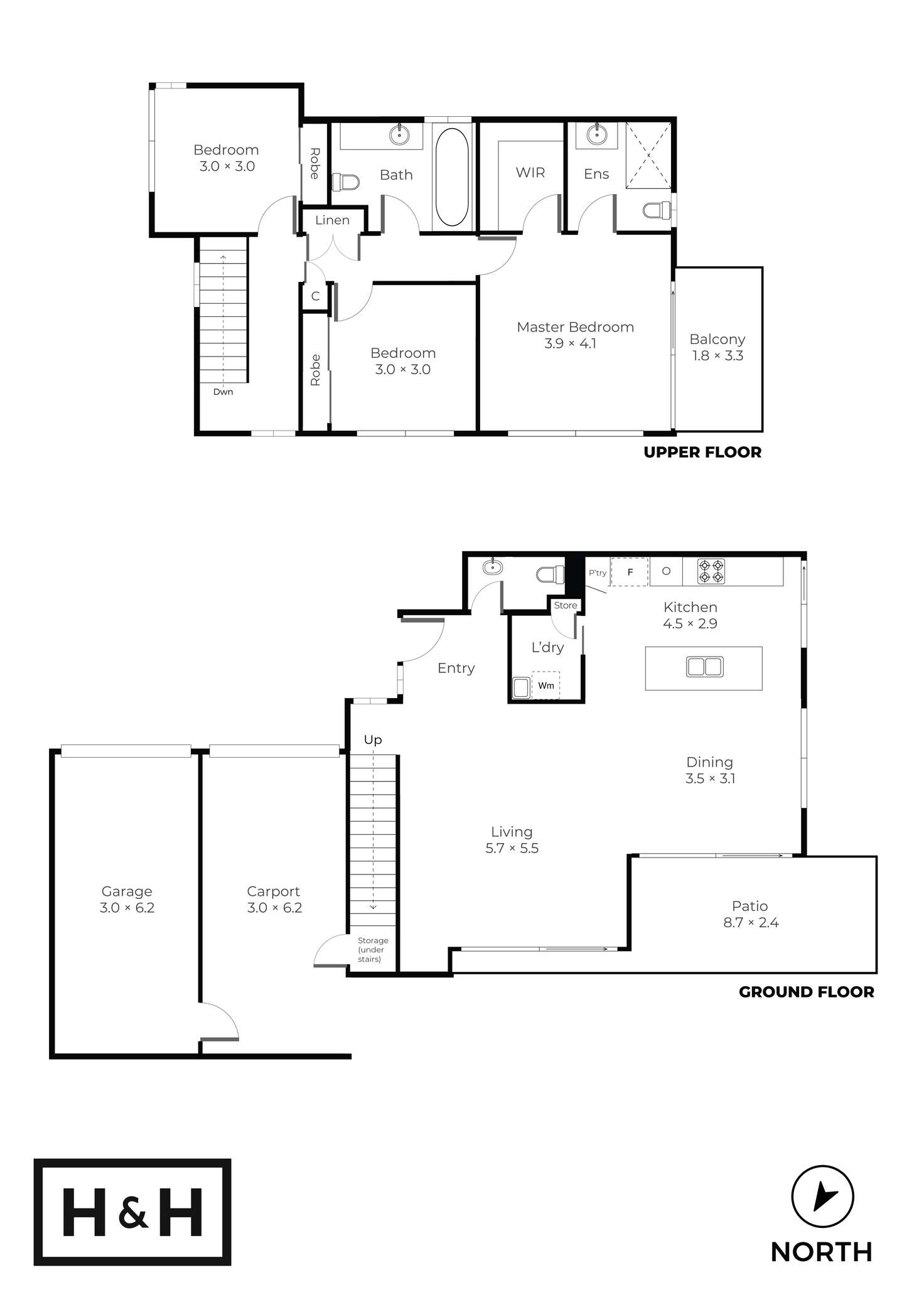 Floorplan of Homely townhouse listing, 14/47 Wyandra Crescent, Murarrie QLD 4172