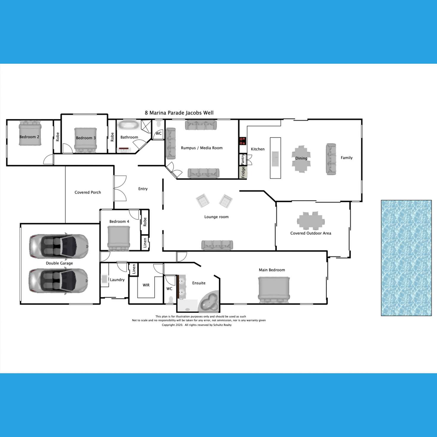 Floorplan of Homely house listing, 8 Marina Parade, Jacobs Well QLD 4208