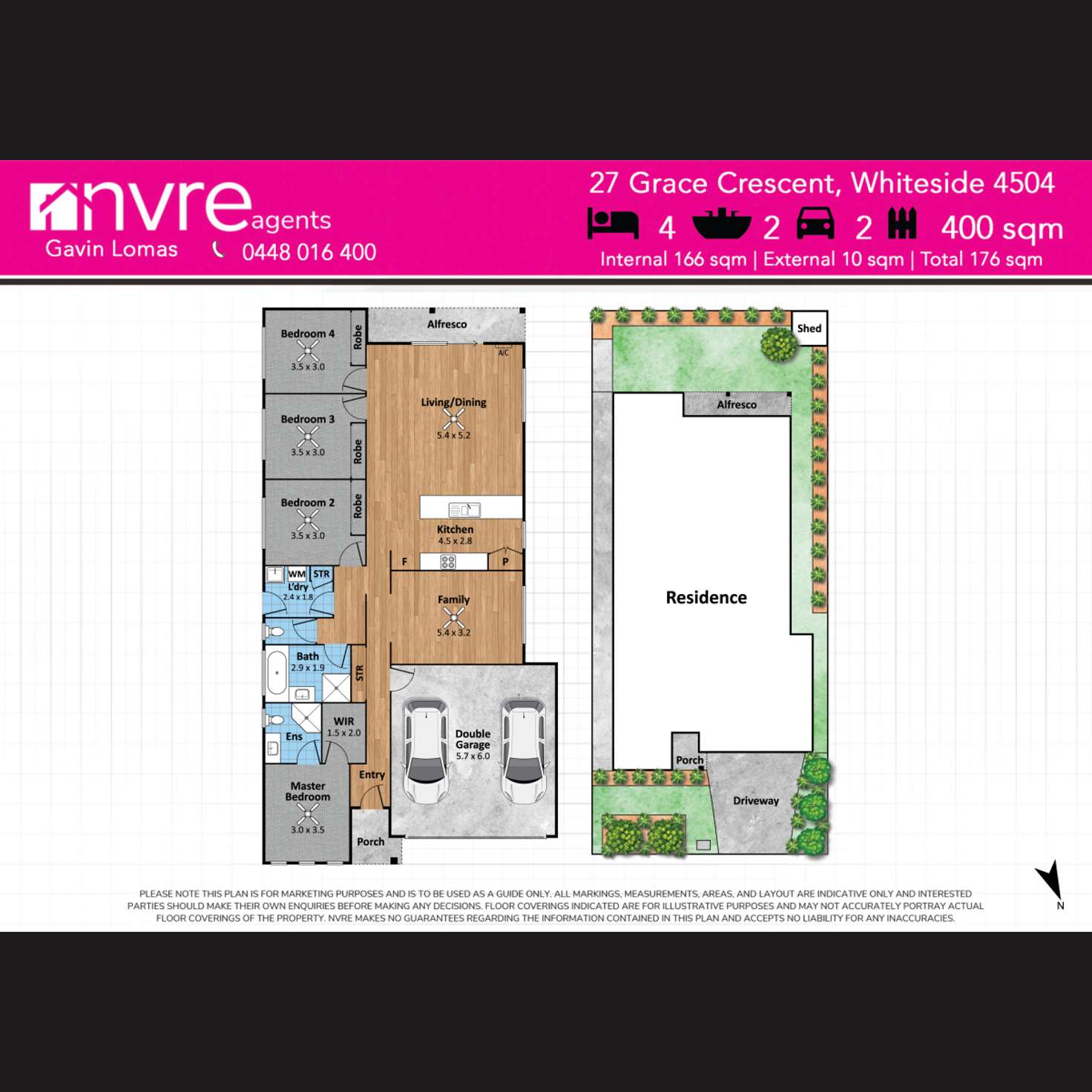 Floorplan of Homely house listing, 27 Grace Crescent, Narangba QLD 4504