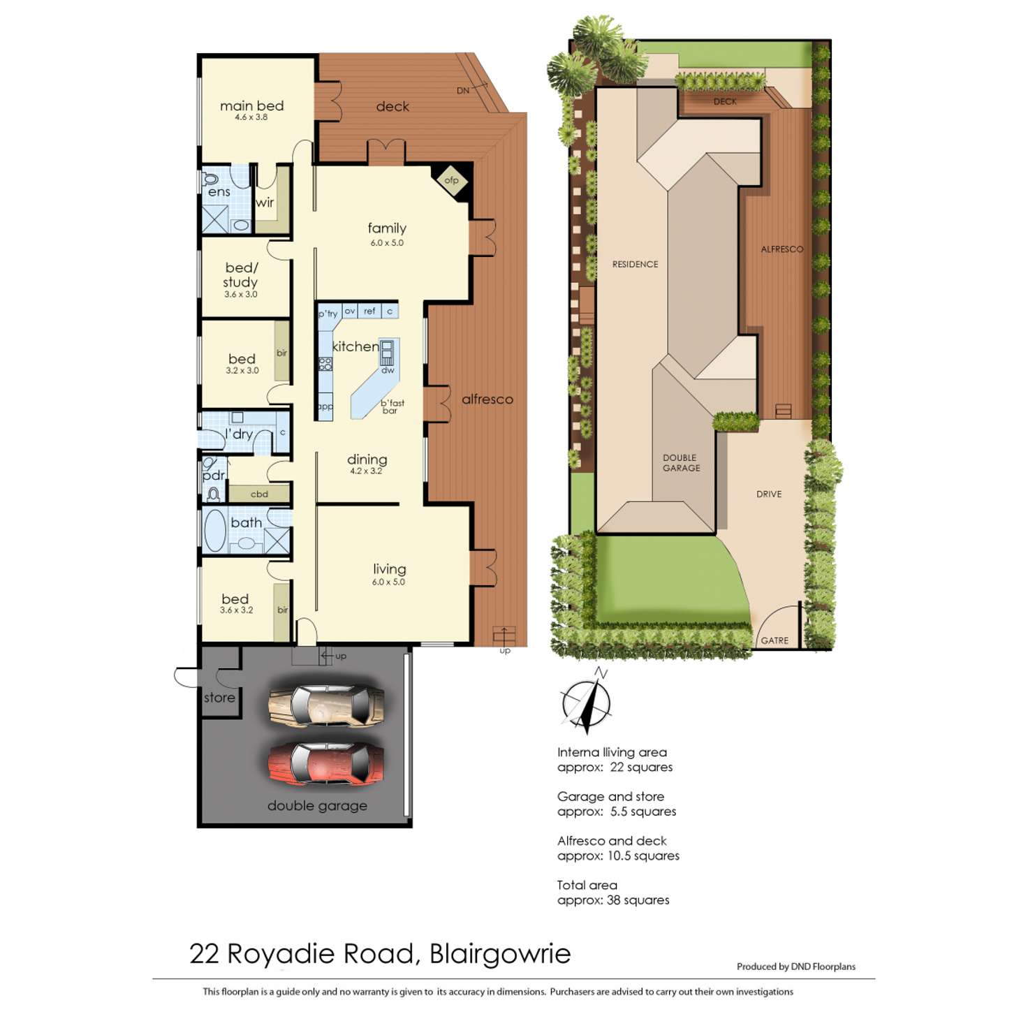 Floorplan of Homely house listing, 22 Royadie Road, Blairgowrie VIC 3942