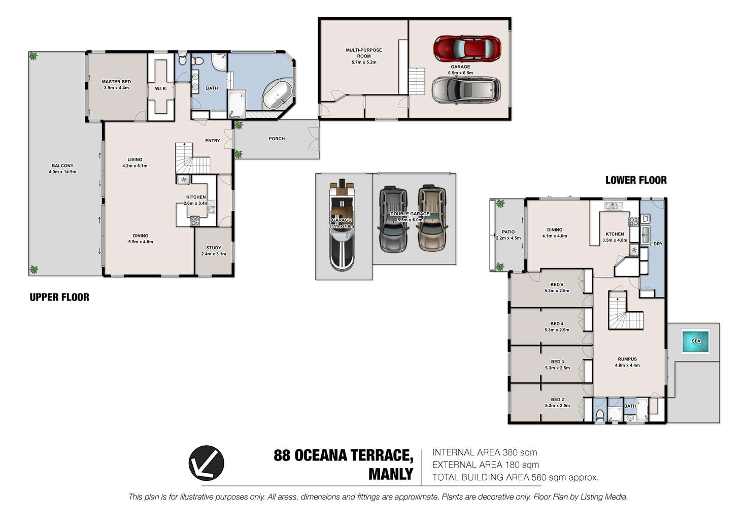 Floorplan of Homely house listing, 88 Oceana Terrace, Manly QLD 4179