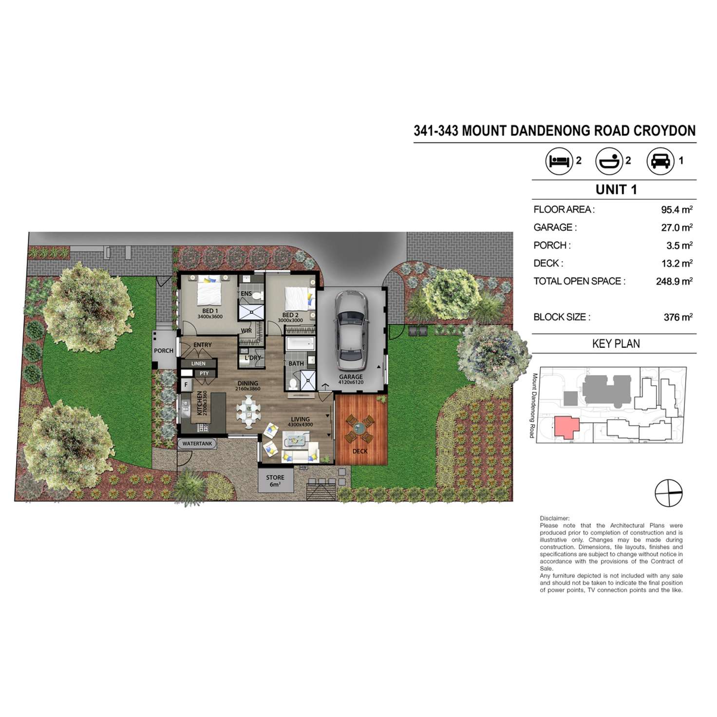 Floorplan of Homely unit listing, 1-5/341-343 Mt Dandenong Road, Croydon VIC 3136