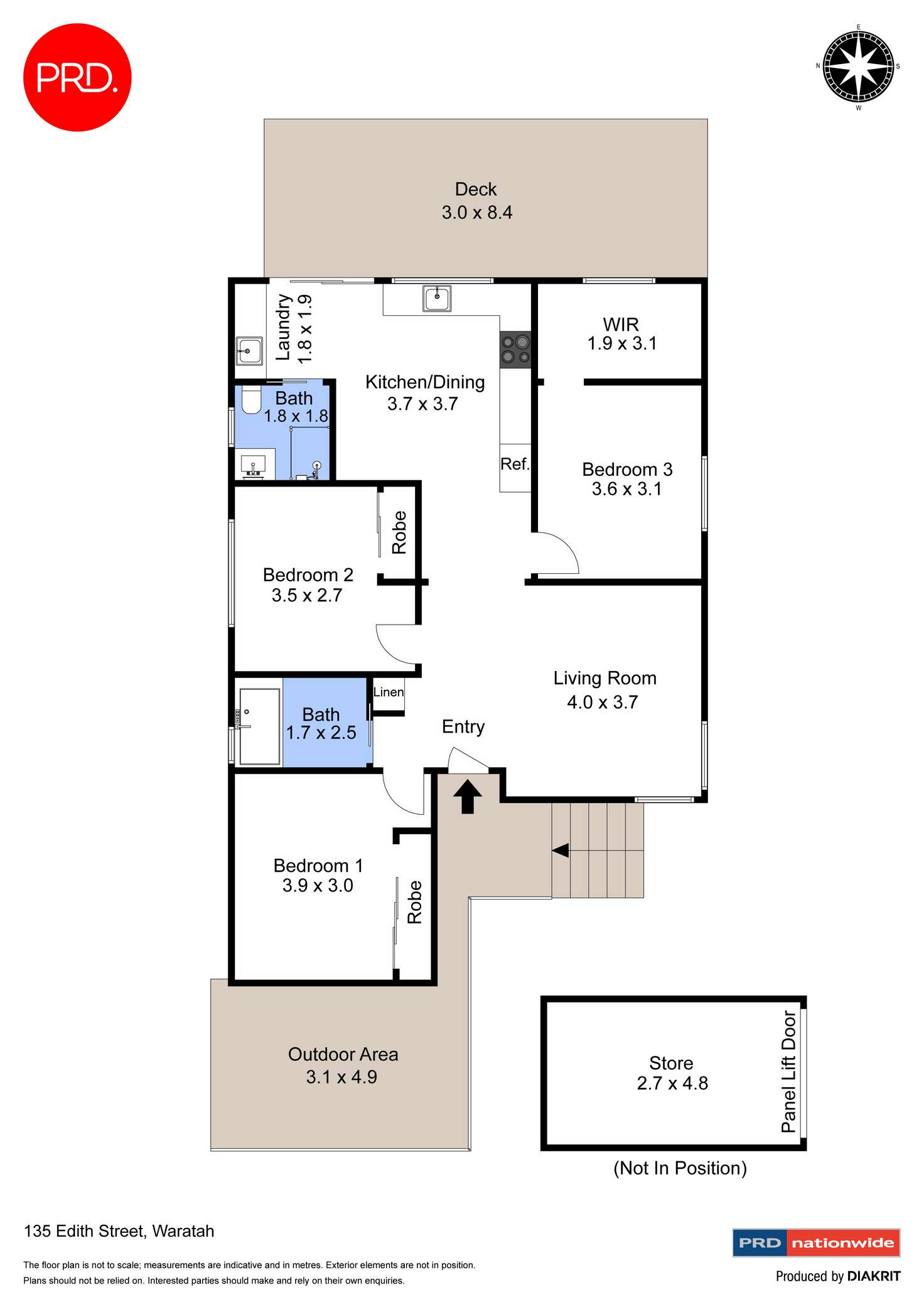Floorplan of Homely house listing, 135 Edith Street, Waratah NSW 2298